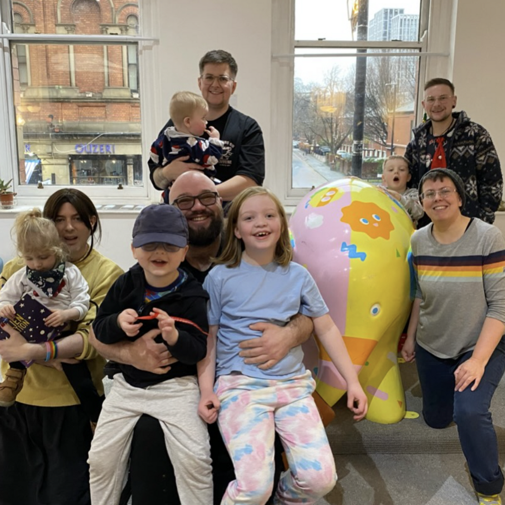 Parents and carers connecting in an inclusive community space