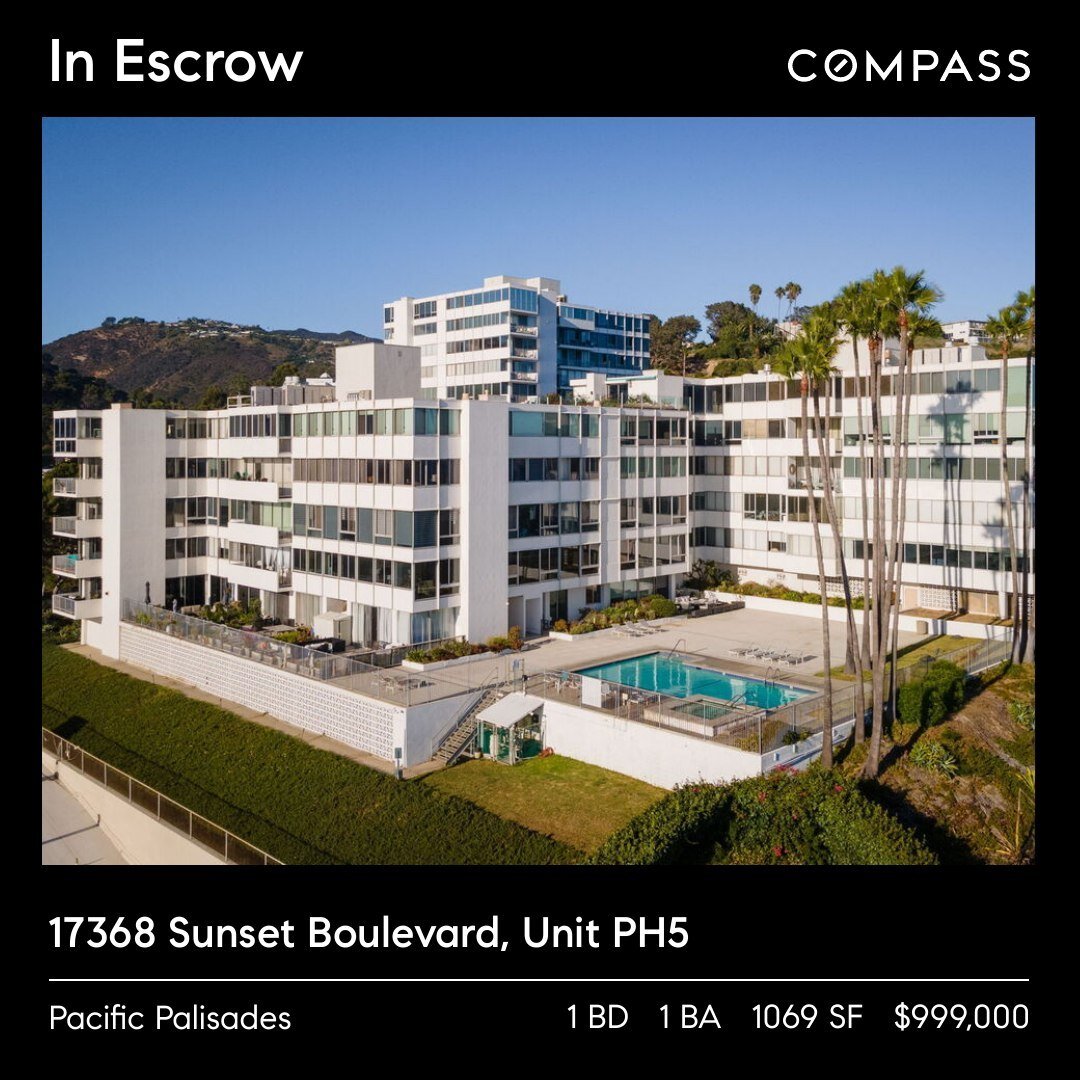 Our listing on Sunset Boulevard is now in escrow, bringing us one step closer to another successful transaction. Meanwhile, we're also celebrating our recently closed deals on Don Luis Drive and South Victoria Avenue - proudly adding to our list of s