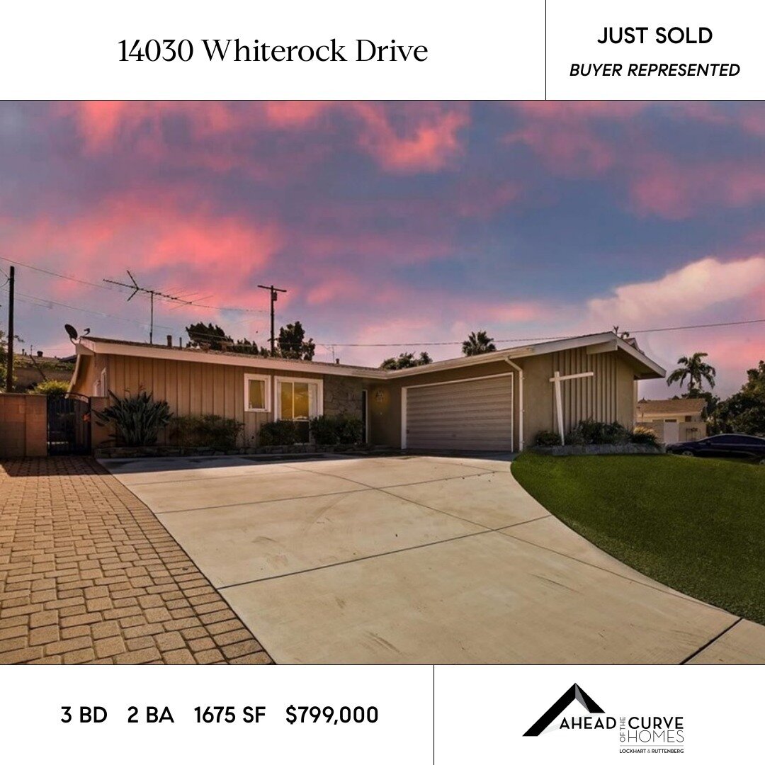 We're excited to share that we found our buyer their new home in La Mirada! 🎉 🥳 In addition, one of our properties has gone into escrow 🤝 Stay tuned for updates as we continue to help our clients with all things real estate: 

💥 Just Sold:
📍 140