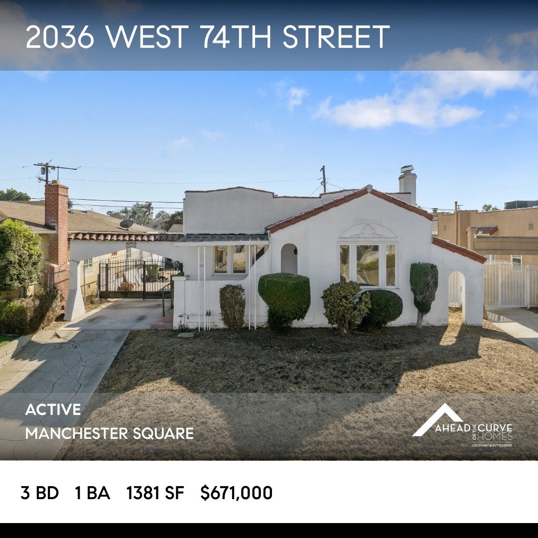 Halloween may be over, but the thrill isn't gone! Explore these incredible active and coming-soon properties&mdash;and take a look at what&rsquo;s just gone into escrow:

💥 Active:
📍2036 W. 74th St, Manchester Square
  3 BD | 1 BA | 1,381 SF | $671