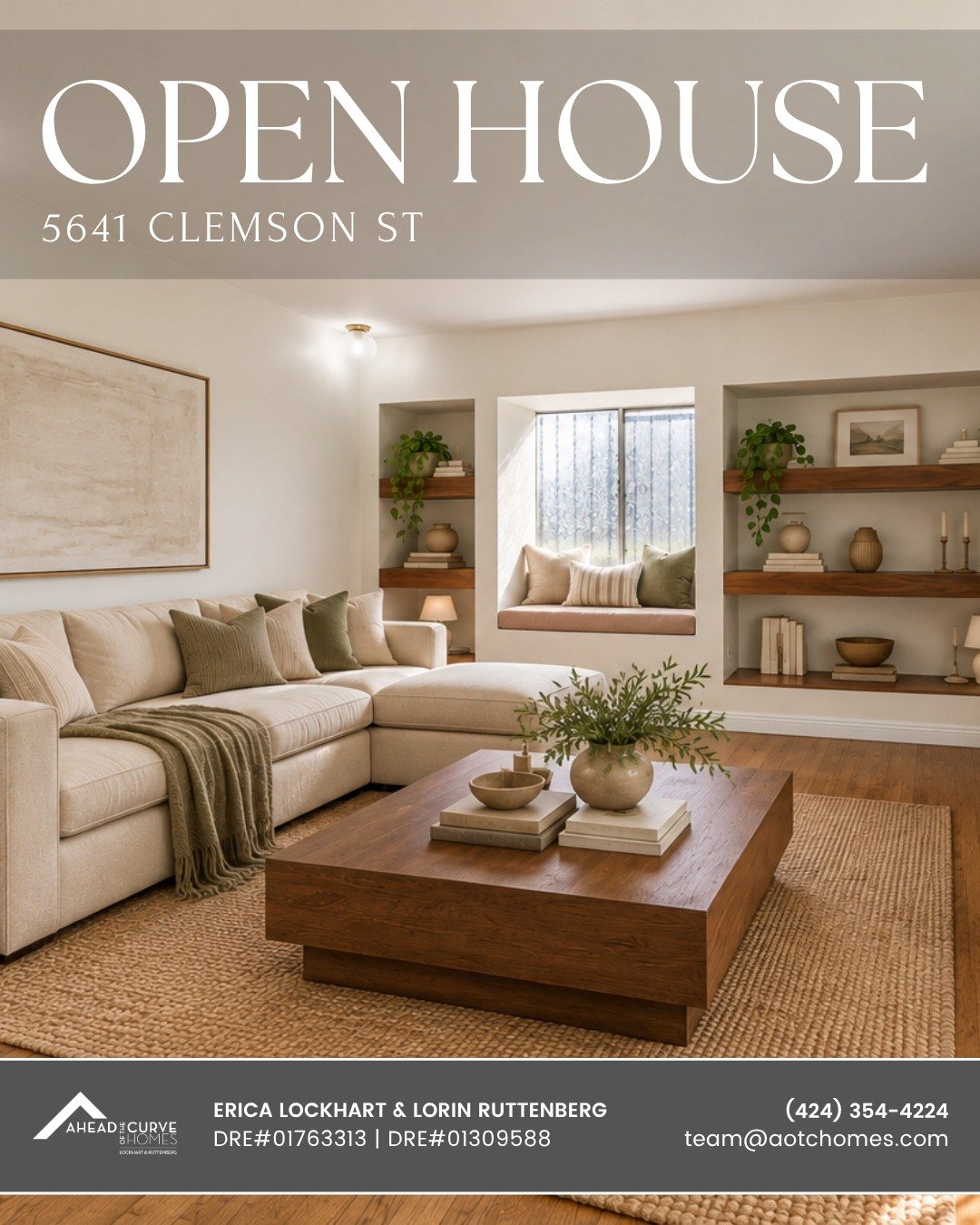Join us this Sunday, September 20th from 2:00 PM &ndash; 5:00 PM as we host open houses for four stunning  properties. Come tour them all!

The Turn-Key Condo: 5641 Clemson St, Los Angeles, CA 90016
📍 5641 Clemson St, Los Angeles, CA 90016
🏡 1 BD |