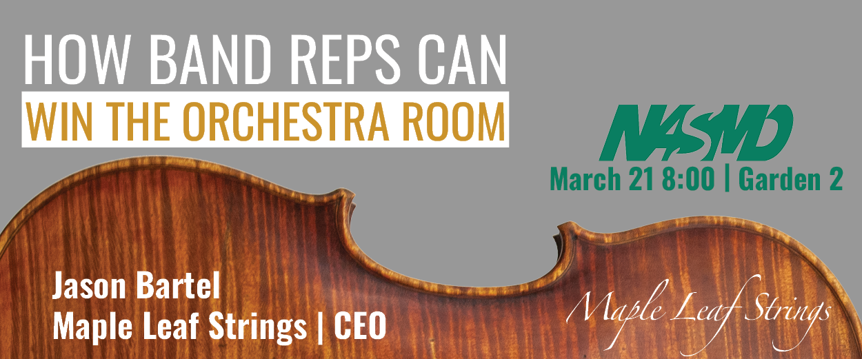 NASMD: Jason Bartel - How Band Reps Can Win the Orchestra Room