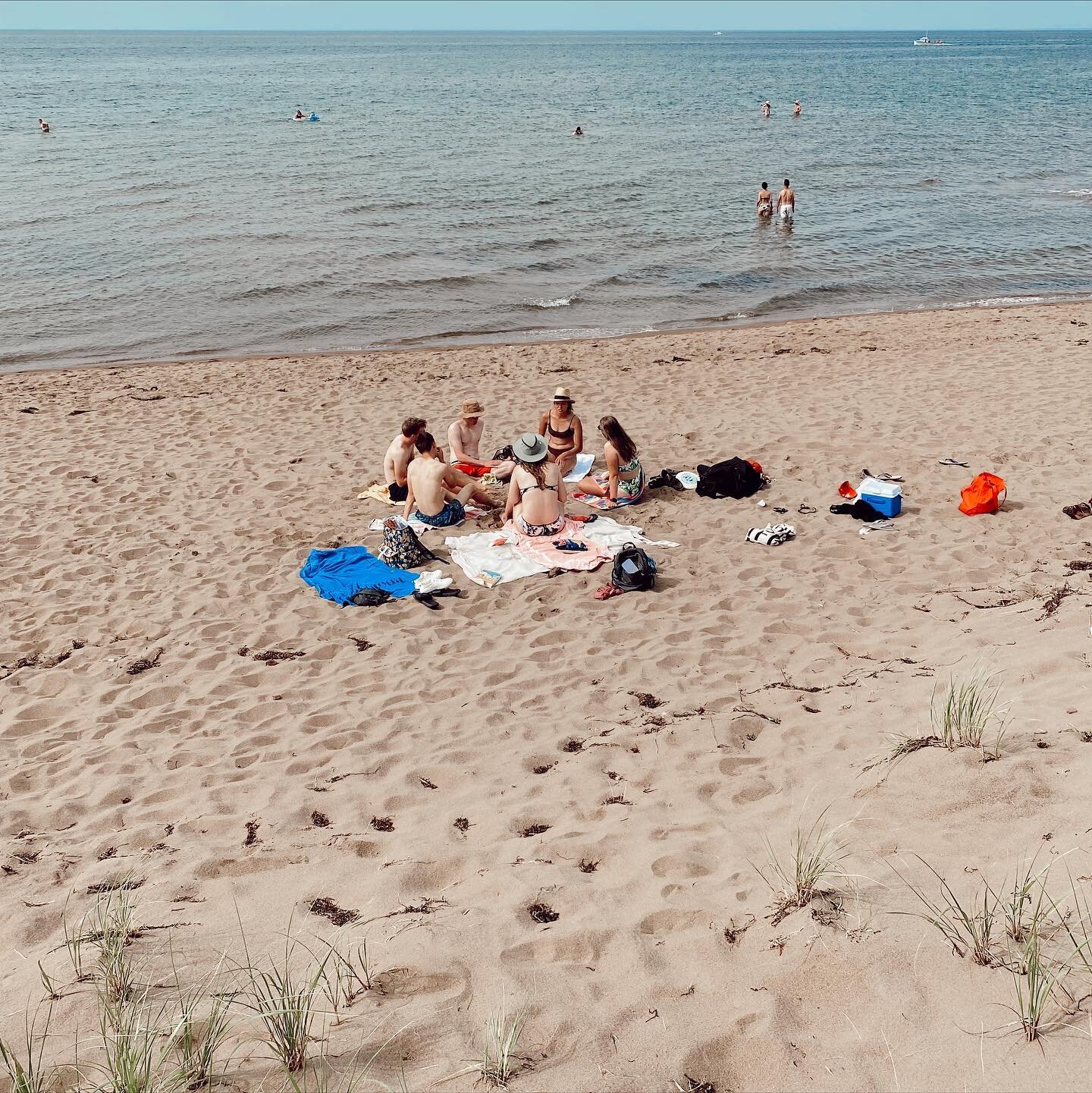 Summer weekends in New Brunswick mean enjoying the warm ocean waters of the Northumberland Strait and cribbage on the beach.. #thegoodlife 
⠀⠀⠀⠀⠀⠀⠀⠀⠀
A short 15-minute drive from the farm for us to enjoy all summer.