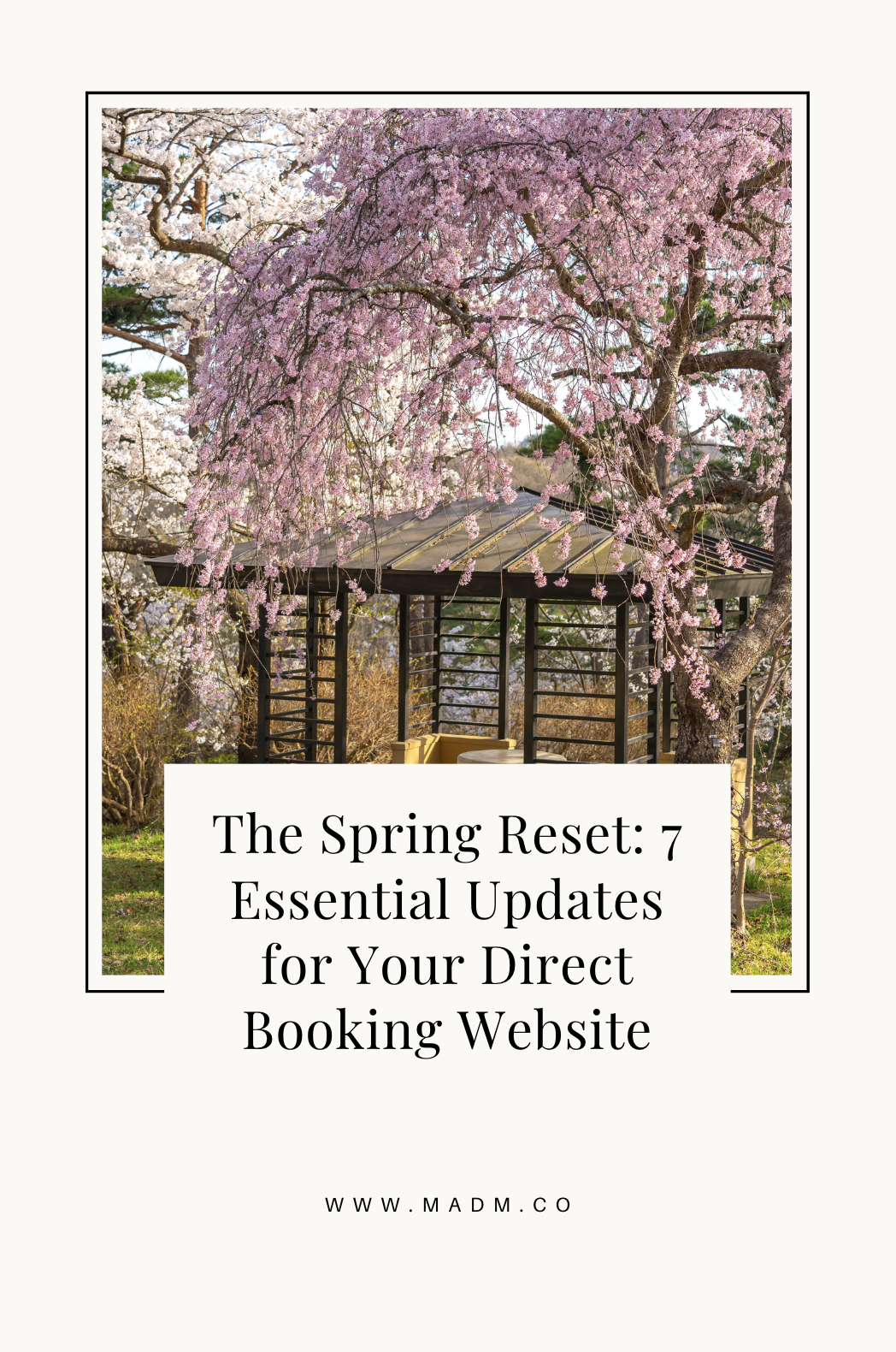 Spring Essential Updates for Direct Booking Website | Studio MADM Co