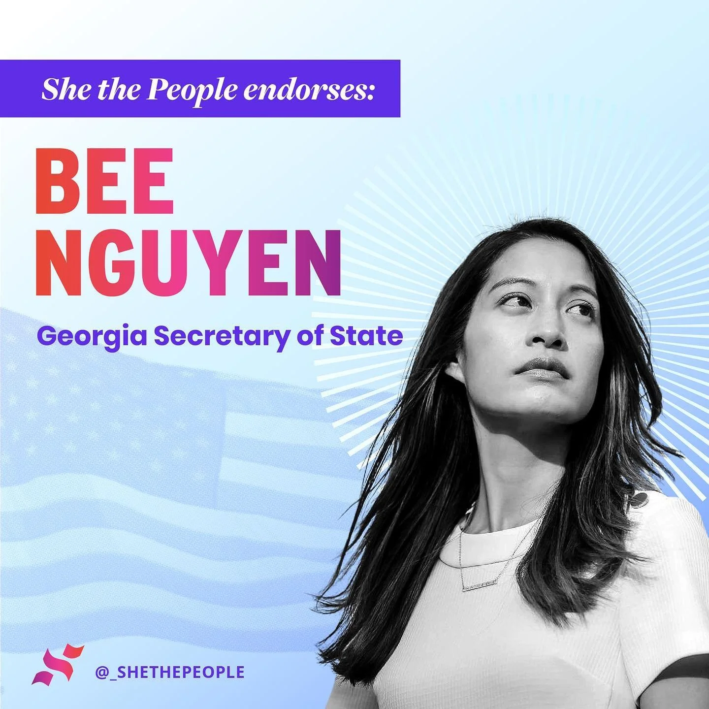 She the People Endorses Bee Nguyen Georgia Secretary of State