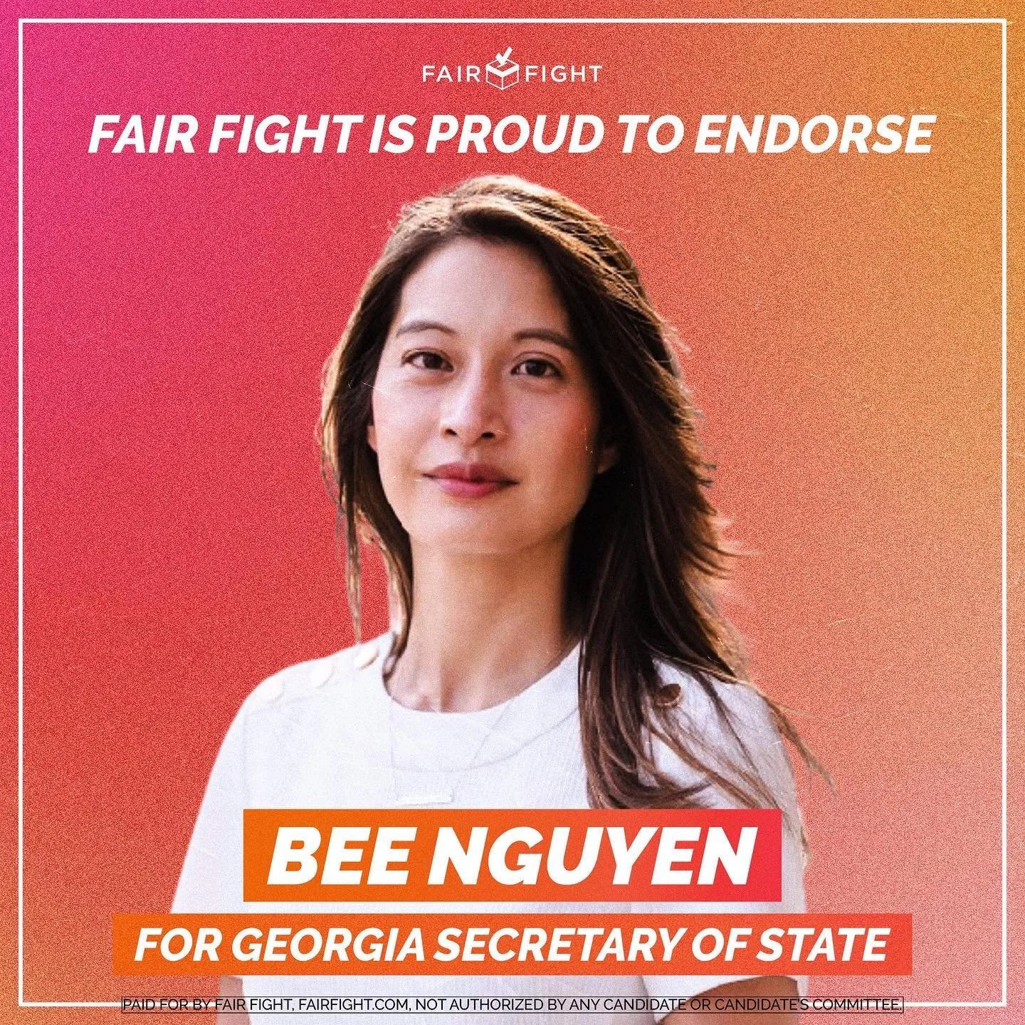 Fair Fight is Proud to Endorse Bee Nguyen for Georgia Secretary of State
