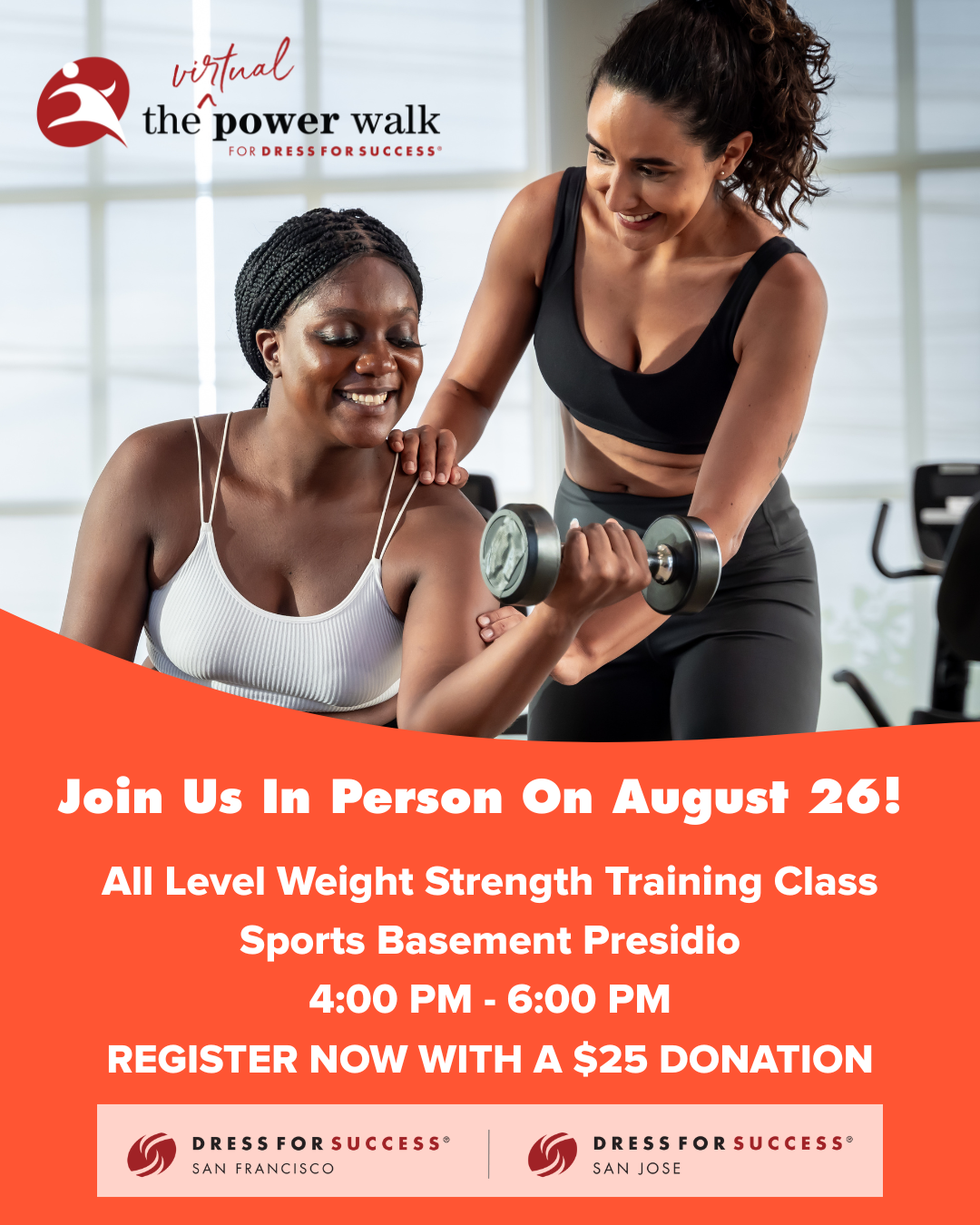 Sweat for Change This Women’s Equality Day, Aug. 26