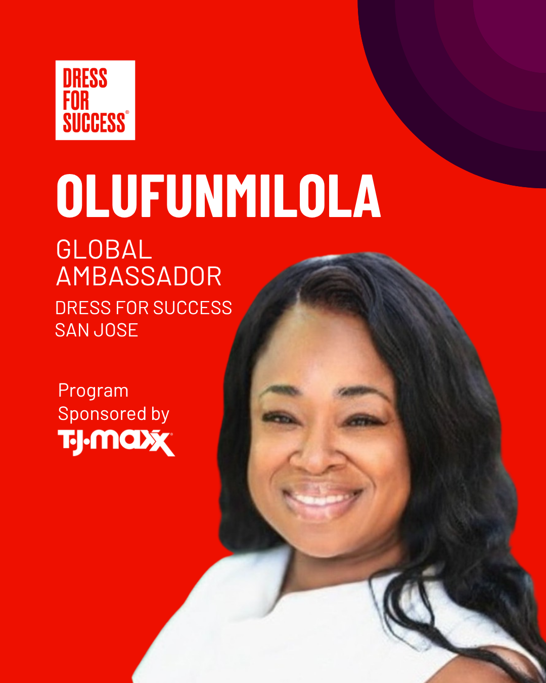 Congratulations, Funmi! New Dress for Success Global Ambassador