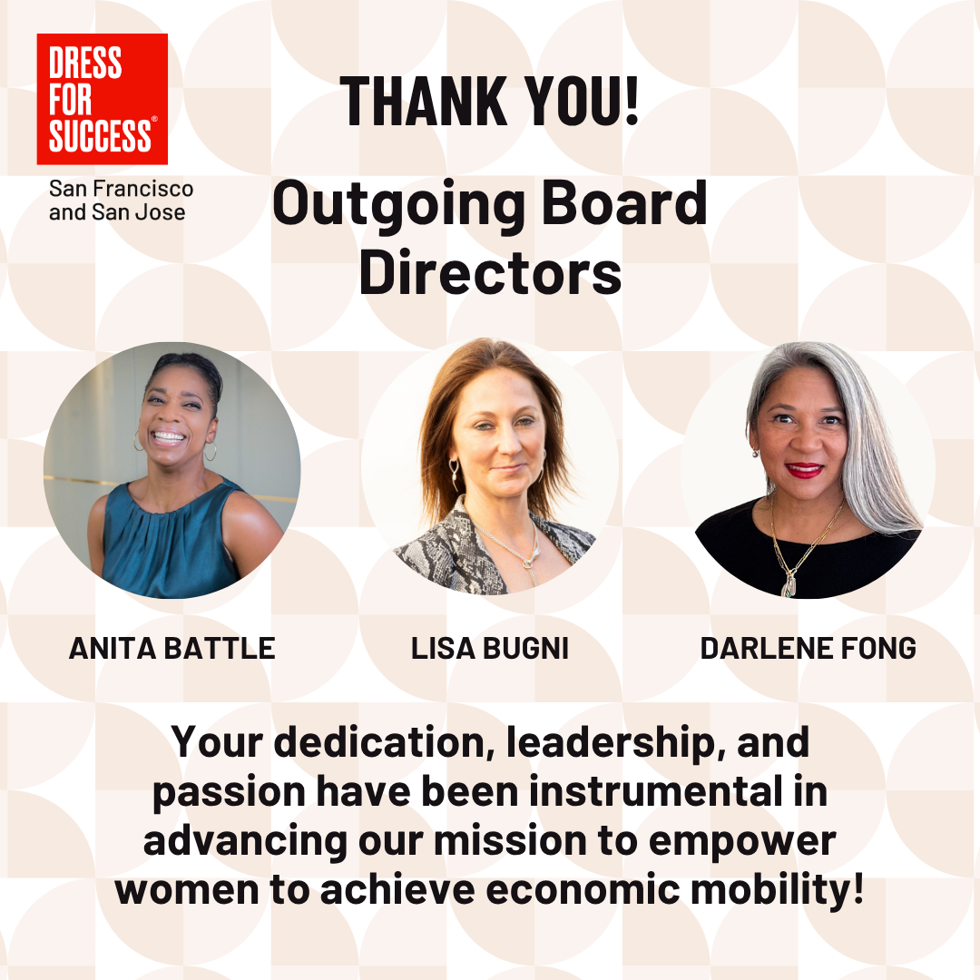 A Heartfelt Thank You to Outgoing Board Directors Anita Battle, Lisa Bugni, and Darlene Fong
