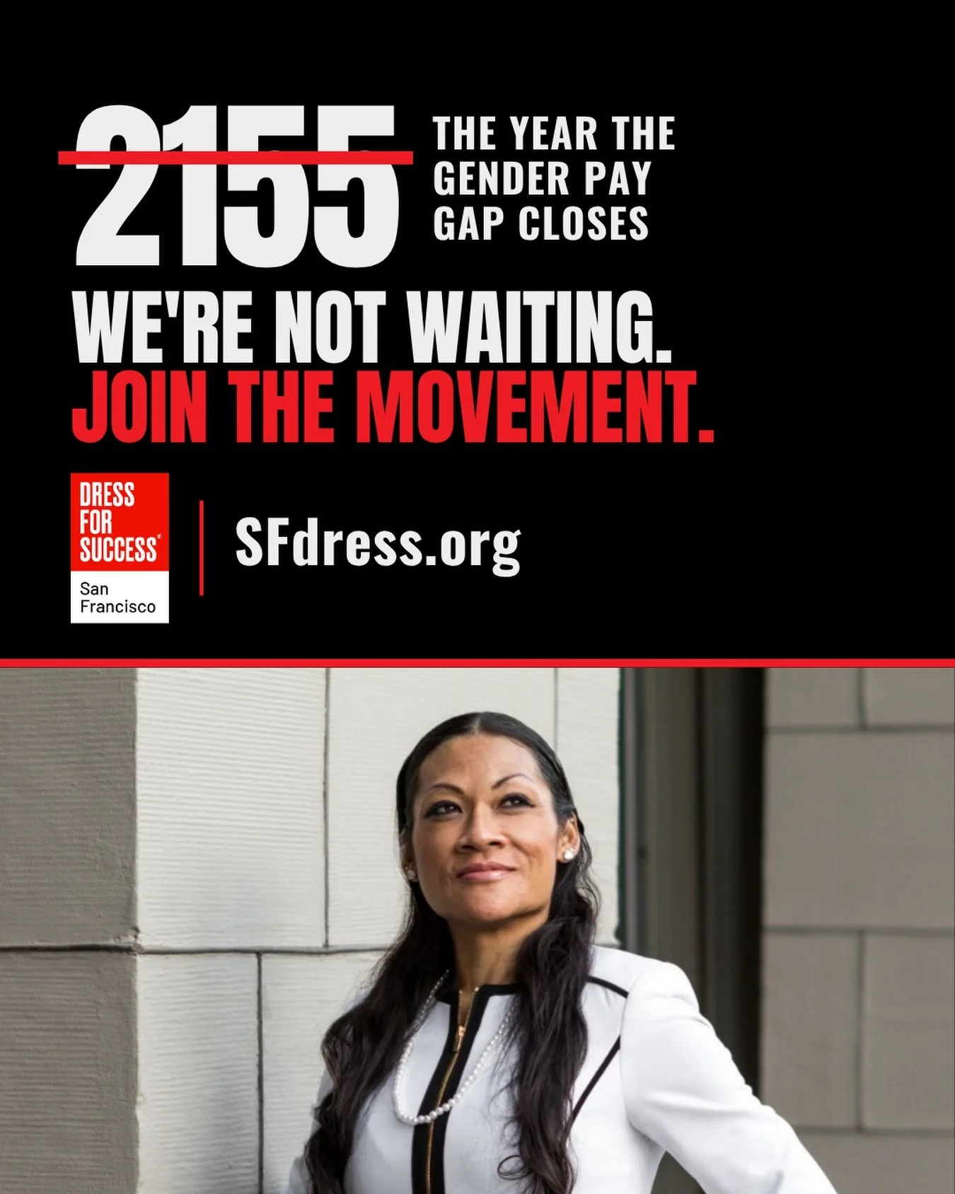 Big news: our new Outfront Media digital billboard campaign went live this week! 🎉

Women still earn 82 cents on the dollar, and at this pace, the gender pay gap isn&rsquo;t projected to close until 2155. We&rsquo;re not waiting that long, and Outfr