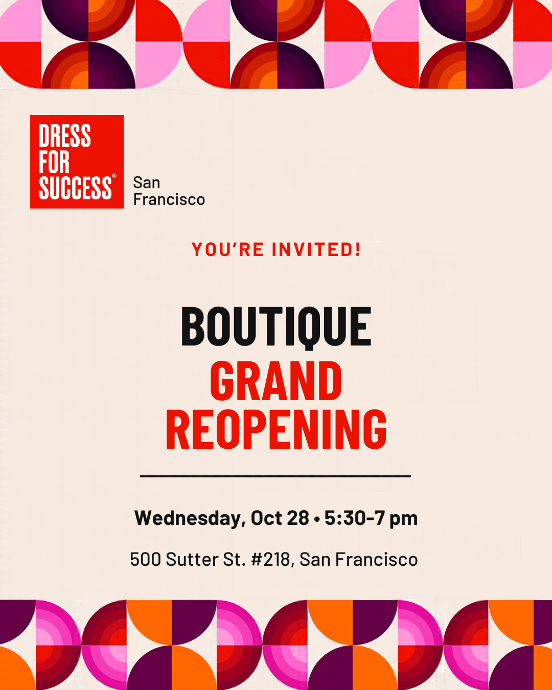 You're Invited: Celebrate Our Refreshed San Francisco Boutique
