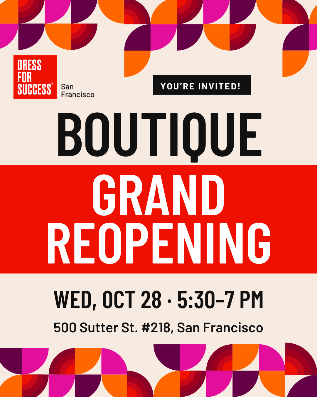 You're Invited: Celebrate Our Refreshed San Francisco Boutique