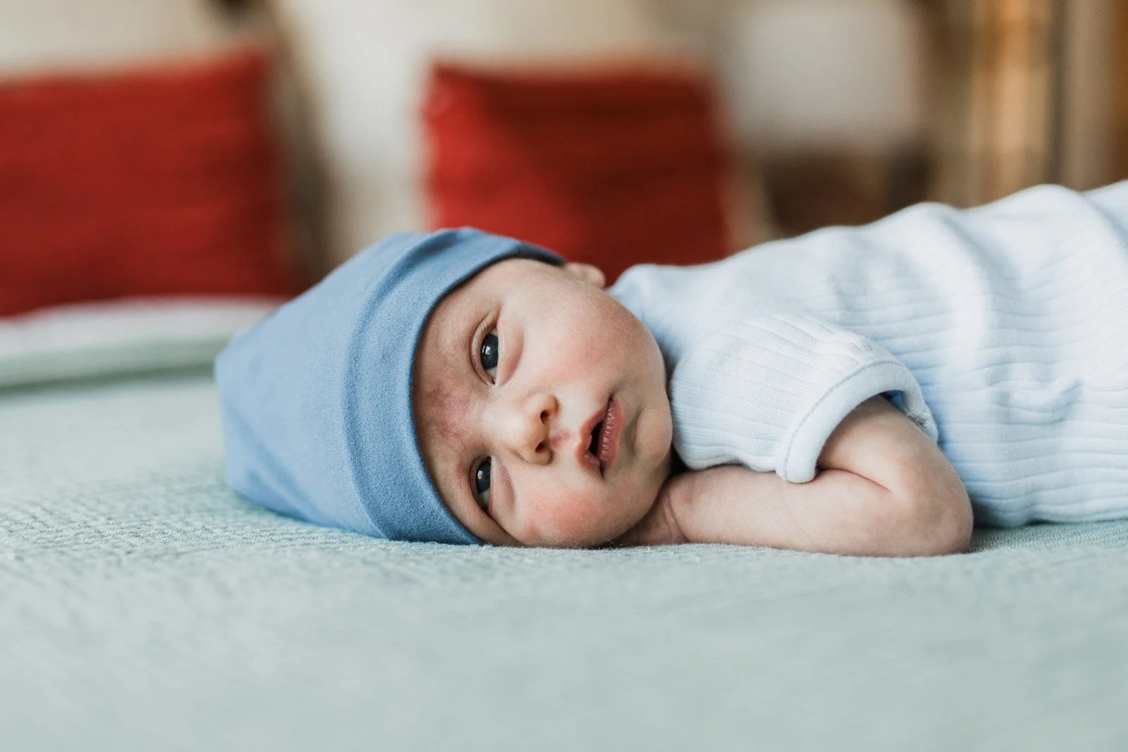 newborn baby blue hat