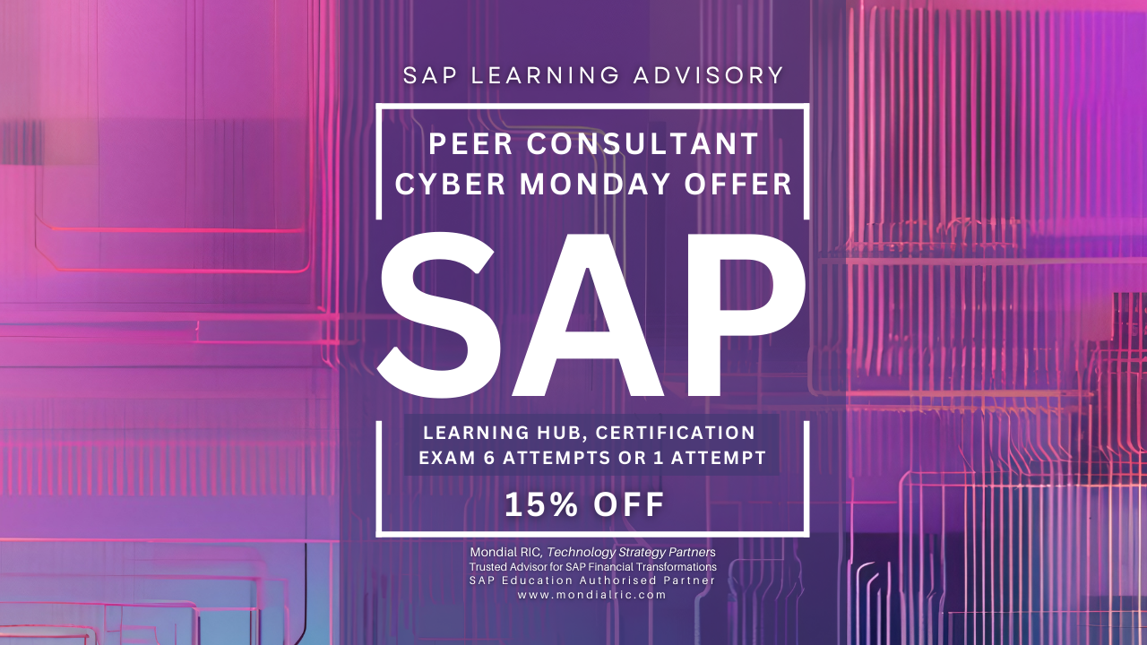 SAP Peer Consultant | Cyber Monday Offer