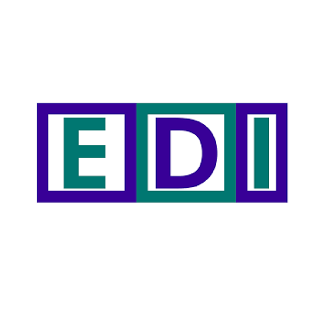 Colorful logo with the letters E, D, I in large font inside individual boxes.