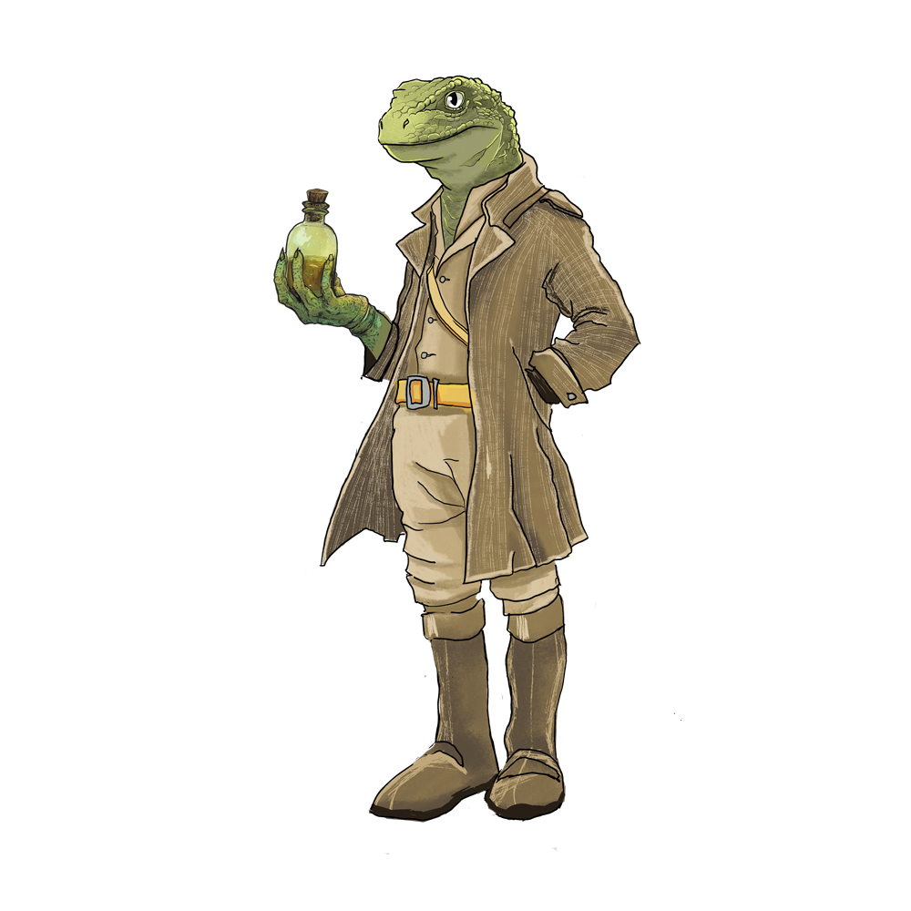 The Professor: Lizardfolk Wizard