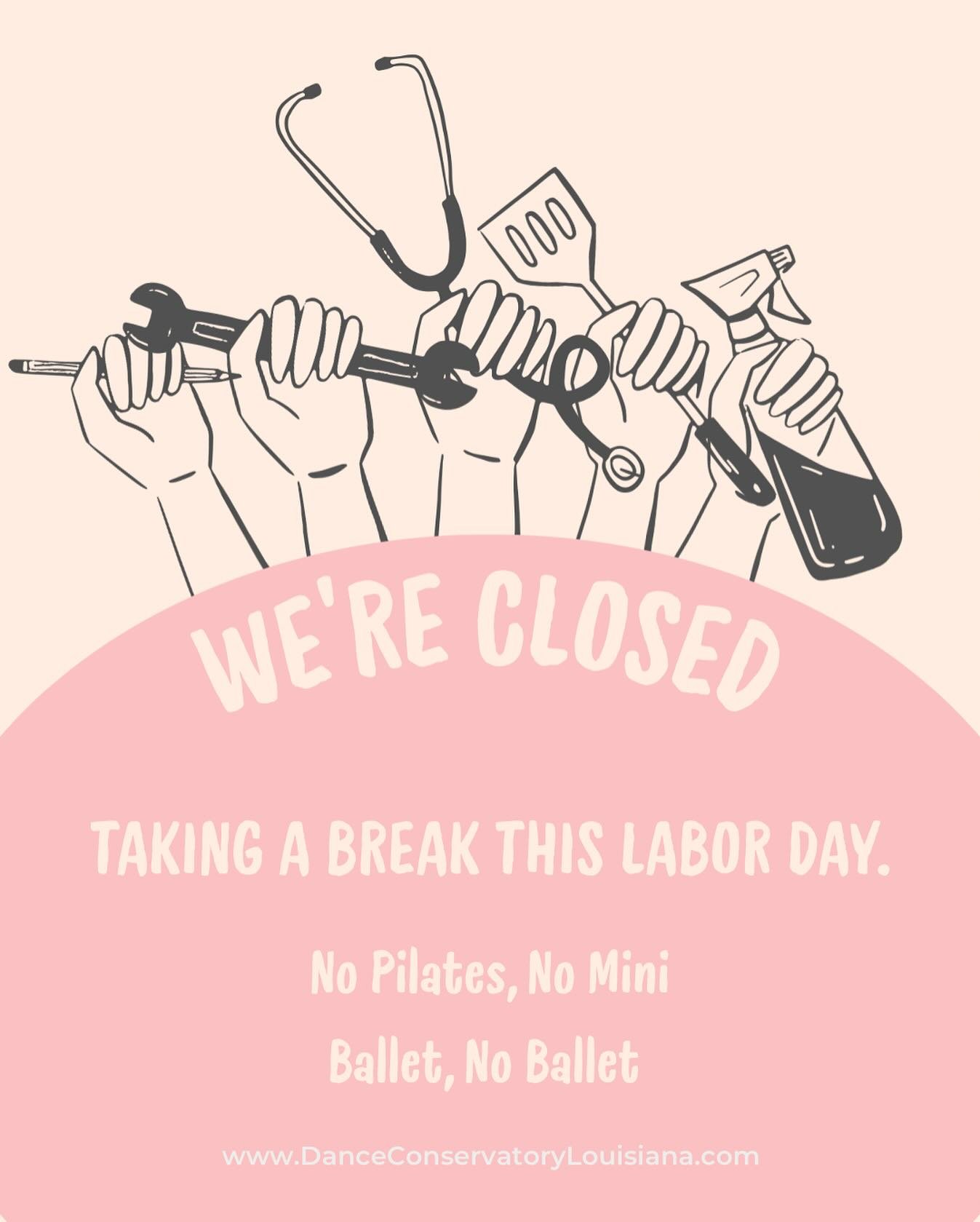 🇺🇸 Happy Labor Day! 🇺🇸
Just a reminder that the studio is closed today in observance of the holiday. We hope you enjoy a day of rest and time with your family.

✨ Classes will resume as normal tomorrow. ✨

See you back in the studio! 💃

#pilates