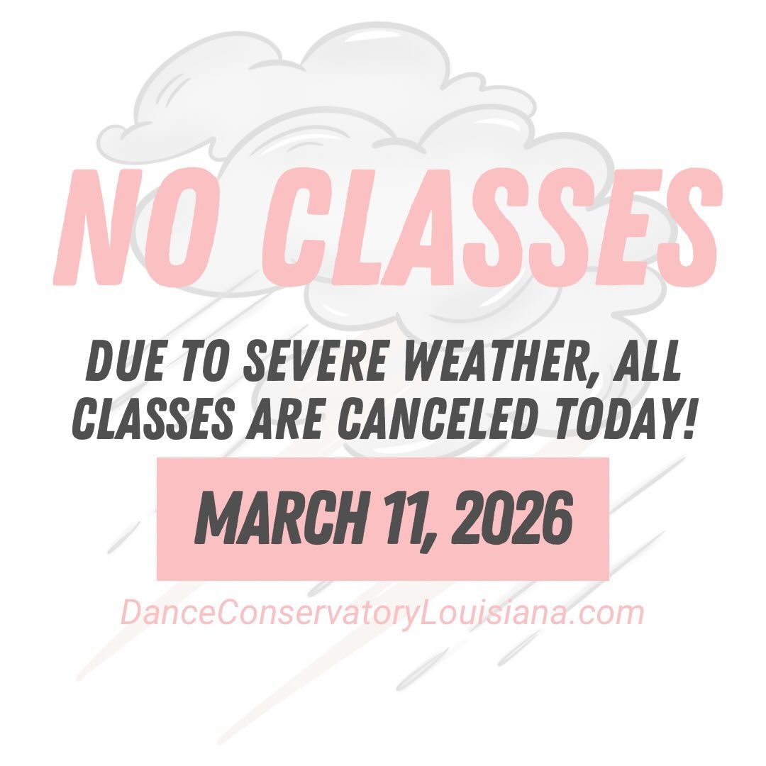 I was caught very off guard by this, but with all our families that drive in from surrounding cities we want everyone to stay safe!!! 

See you soon!