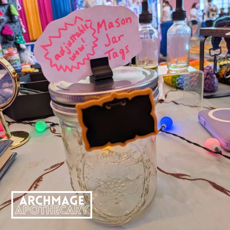 Adjustable Mason Jar Tags (5 pack)
