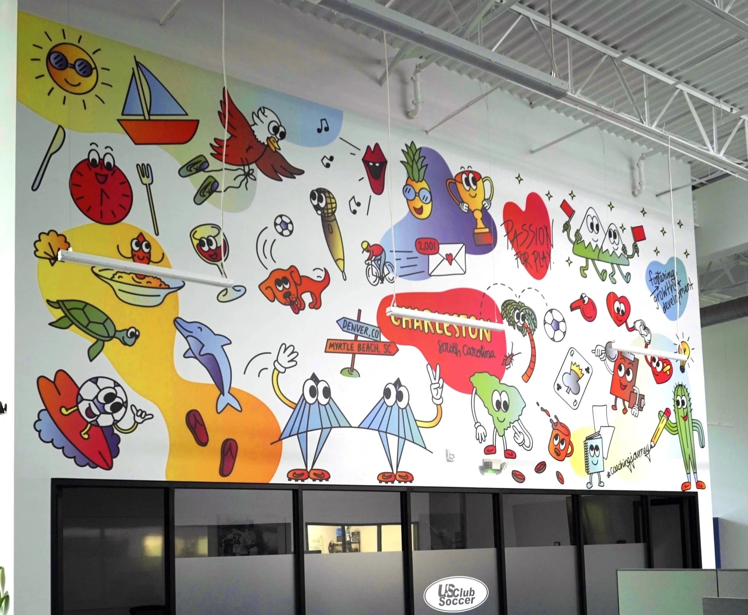 US Club Soccer Wall Mural