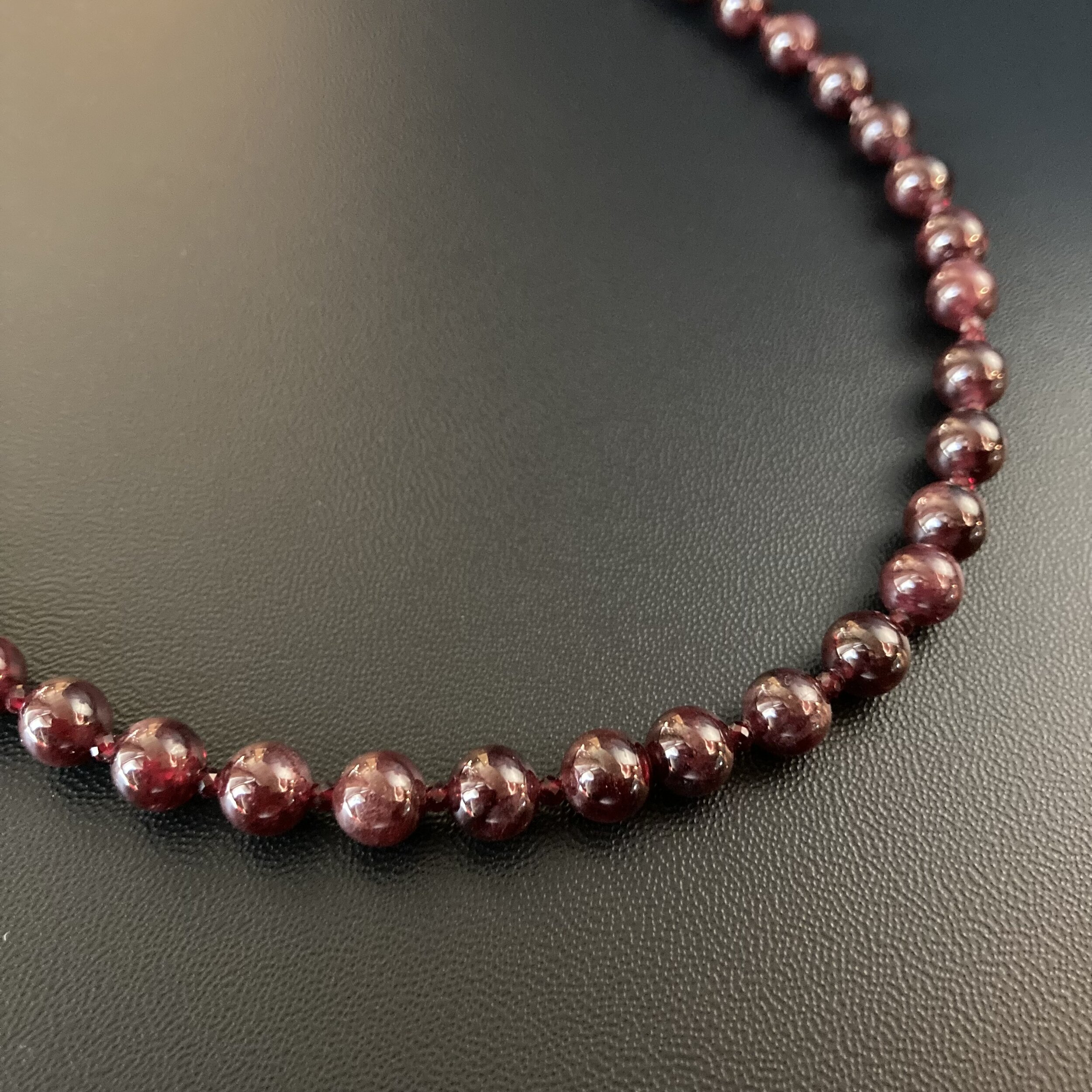 AA Grade Red Garnet Crystal Necklace 