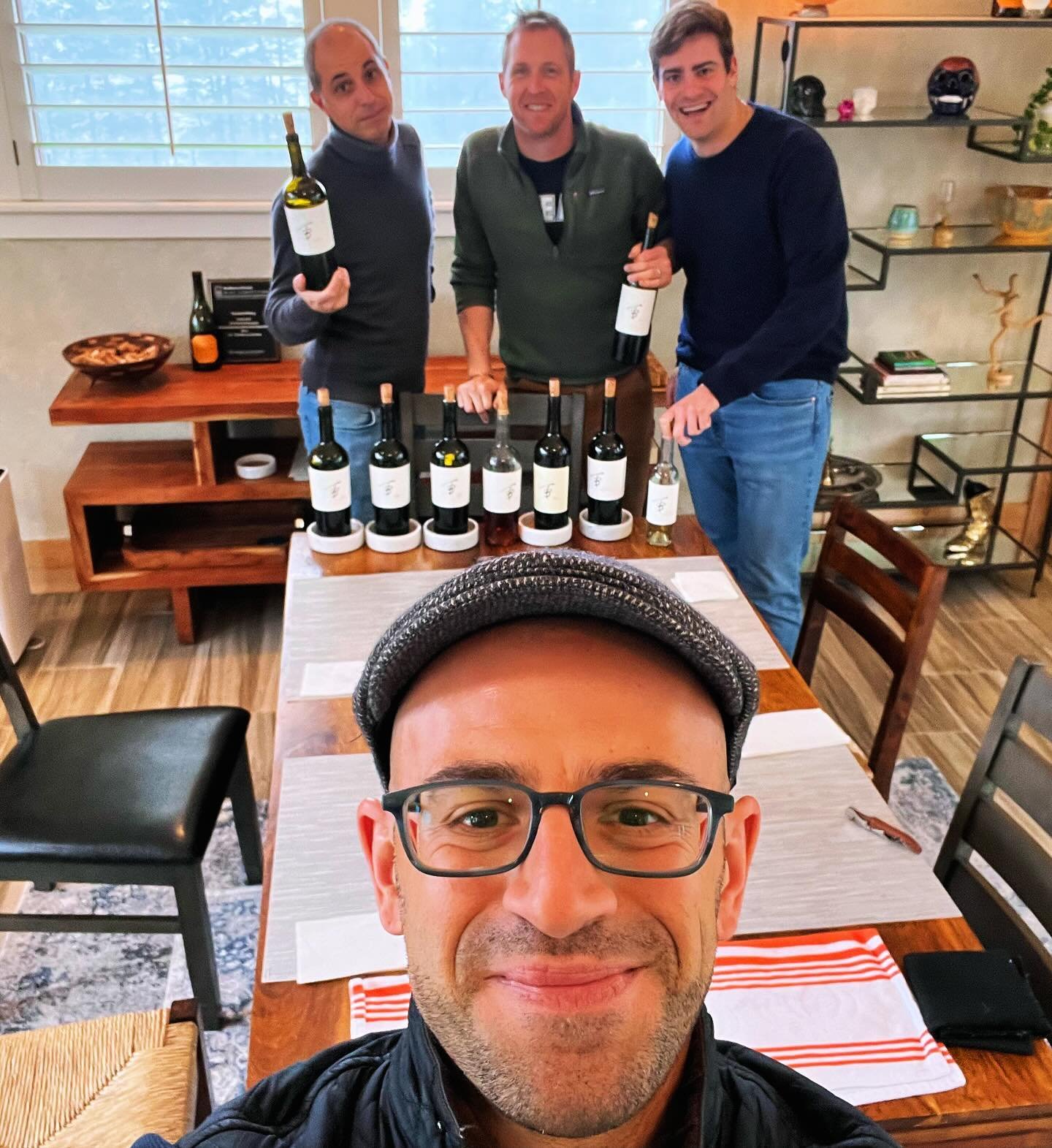 One Siciliano and two Piemontesi go to Napa (on a rainy day ☔️) 😃🍷

Thank you to @sarah.h.bray @tberkleywines @cathycorison @megs_zobeck for making @gianluca_colombovini first visit to CA top wine area such a memorable one, even on a stormy day!Gra