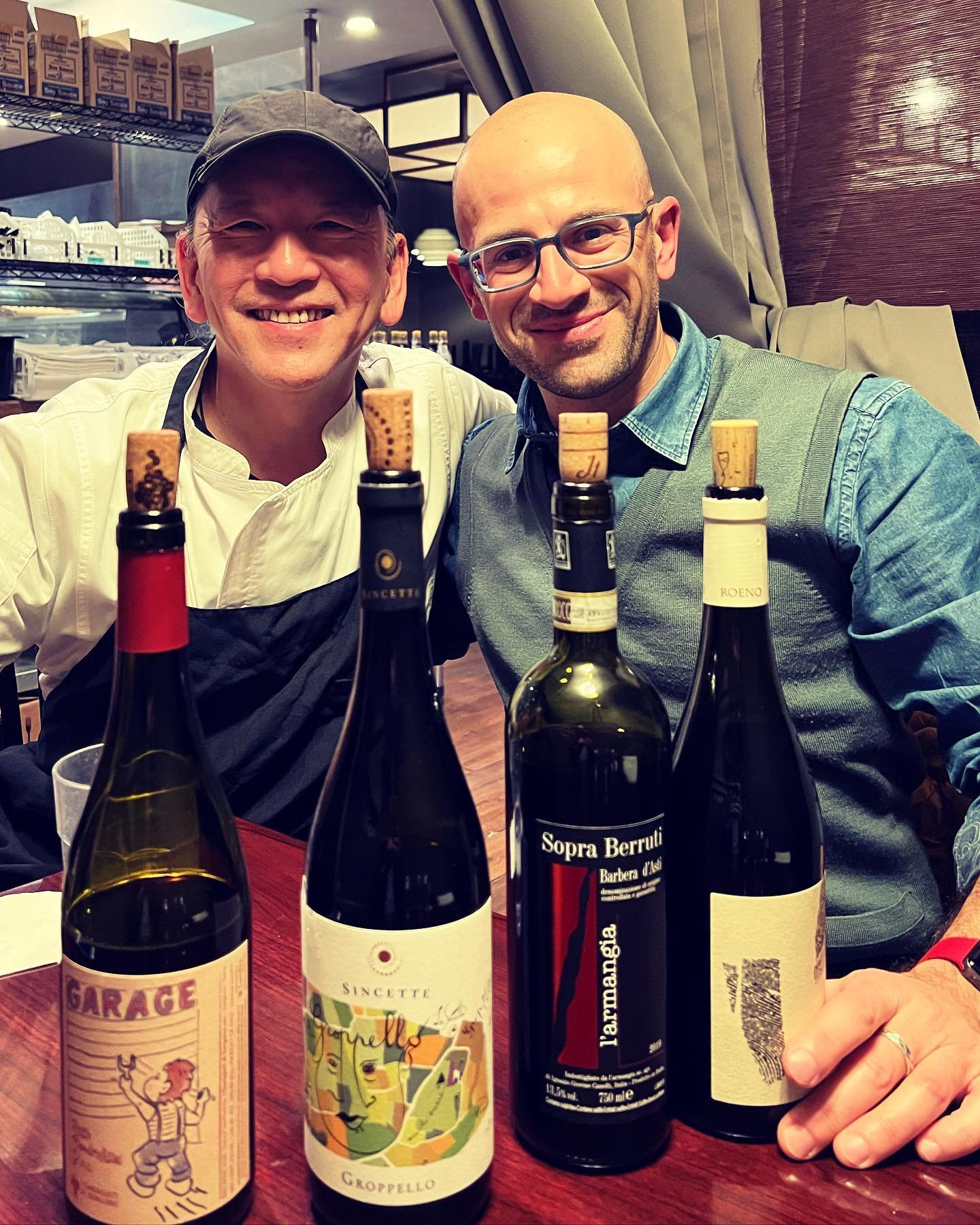 A true, passionate ambassador of Italian Wines: Tetsuya Harikawa of @wadatsumi_torrance 
He&rsquo;s the living example of the versatility of Italian Wines with nearly any type of cuisine. Here you can pair your sushi with Vernaccia or Timorasso, and 