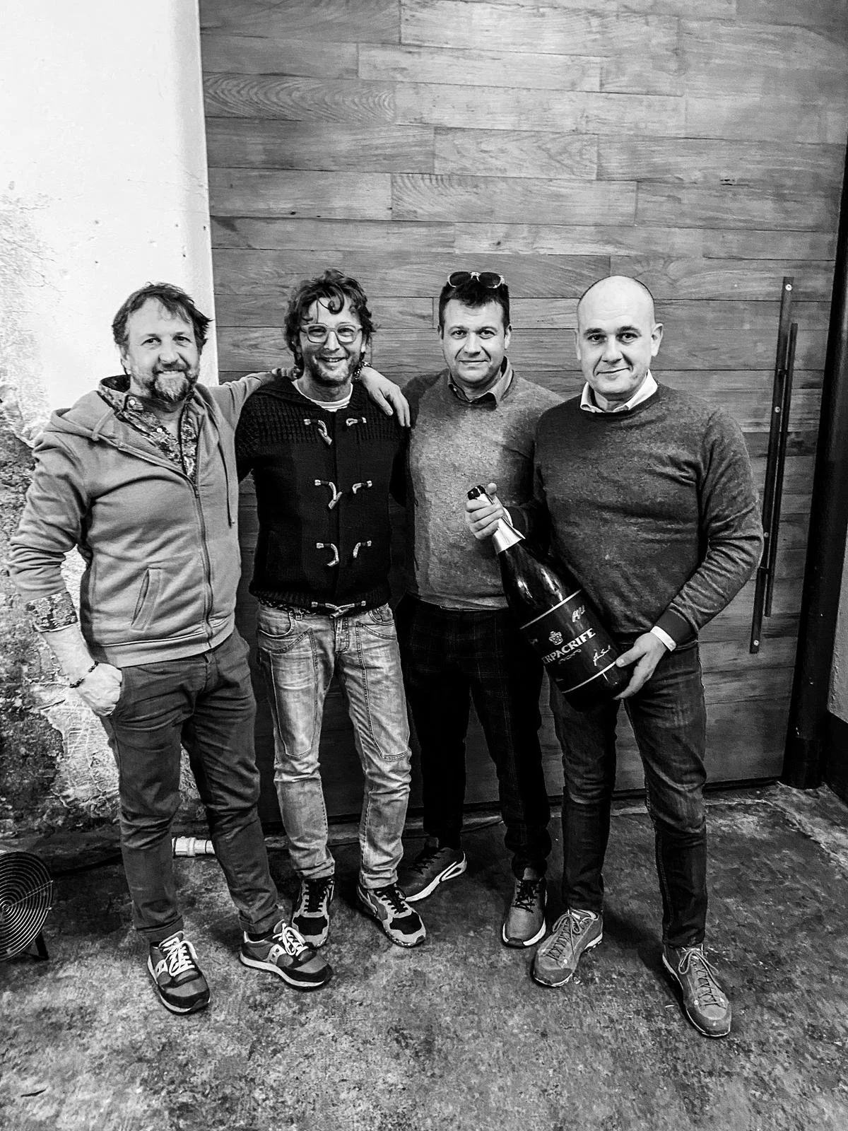 From left to right, Erik Dogliotti, Paolo Stella, Cristian Calatroni and Federico Scarzello