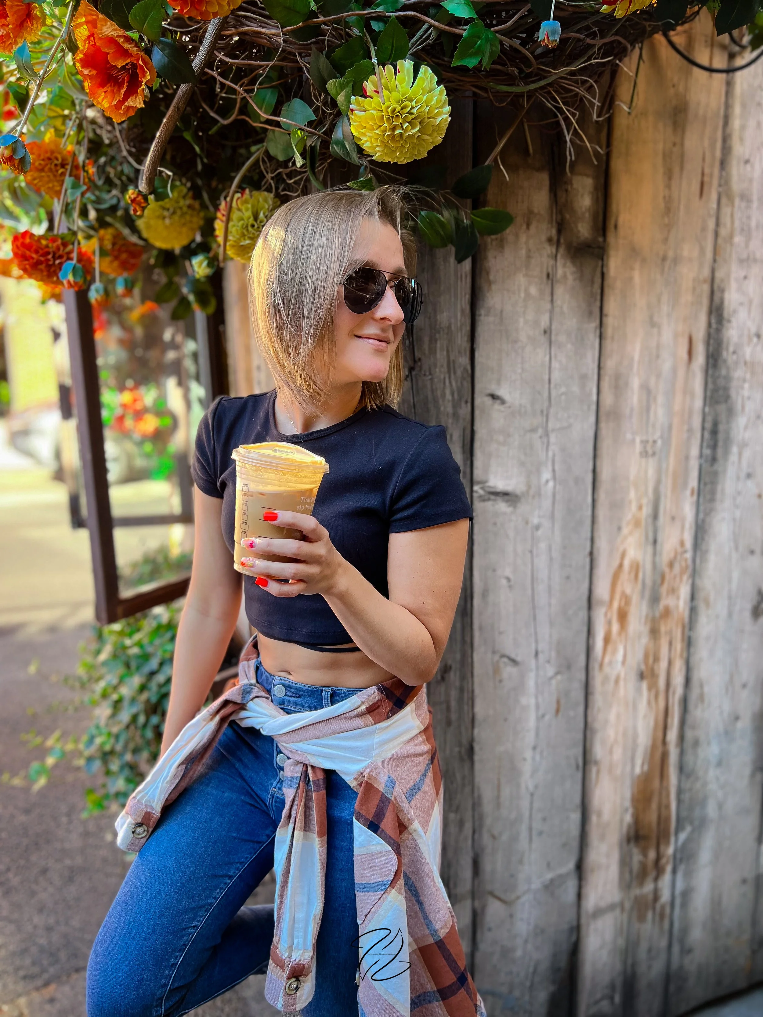 Urban café portrait