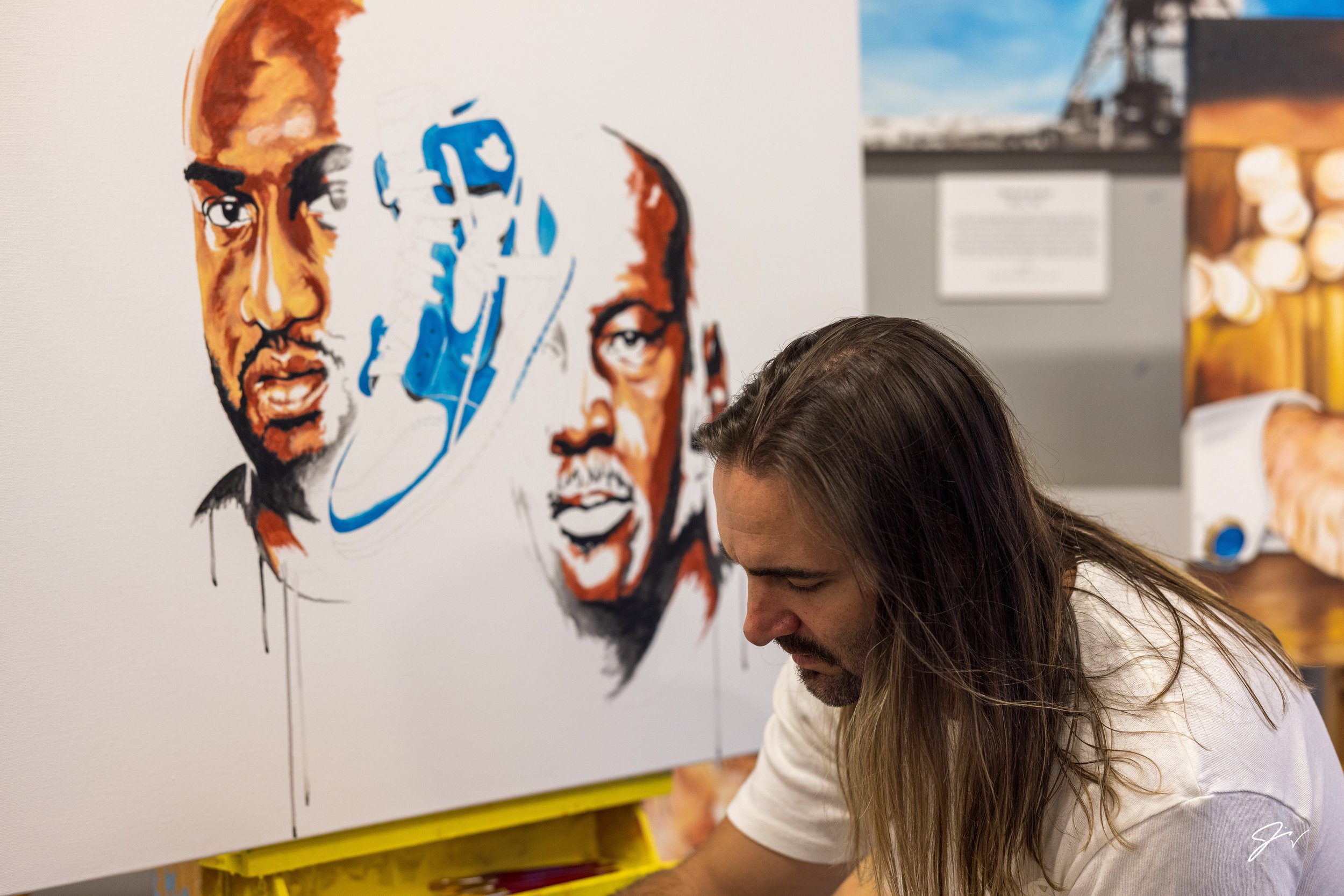 Jared Emerson — speed painter in studio