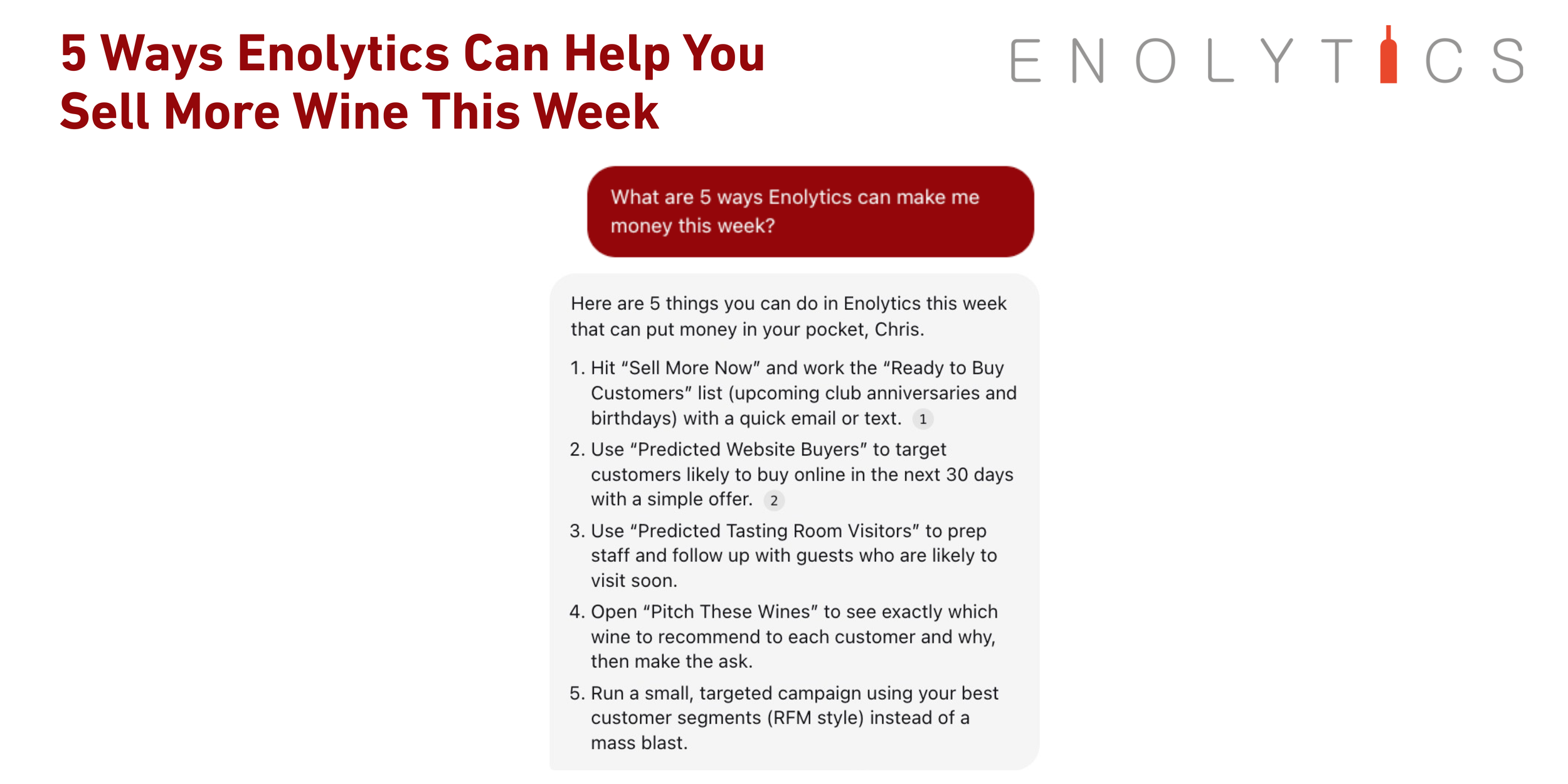 5 Questions to Ask Robin Right Now, in Enolytics