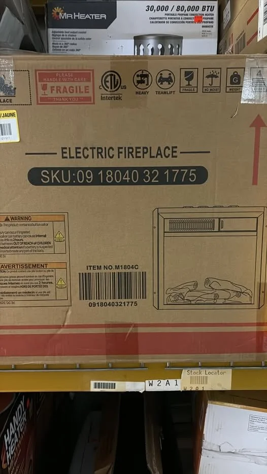 Compact Electric Fireplace Heater