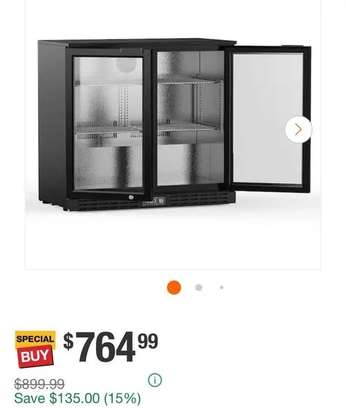 Dual-Door Beverage Refrigerator