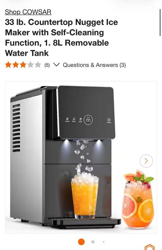 Ultimate Countertop Ice Maker with Self-Cleaning