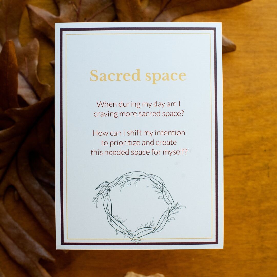 The Sacred Space Oracle card is setting things up beautifully for week-one of  the &quot;Reclaiming Center holiday micro practices&quot; I&rsquo;ll be sharing every Monday now- Jan2nd-  it's a small gift to help you through the holidays... 

What is 