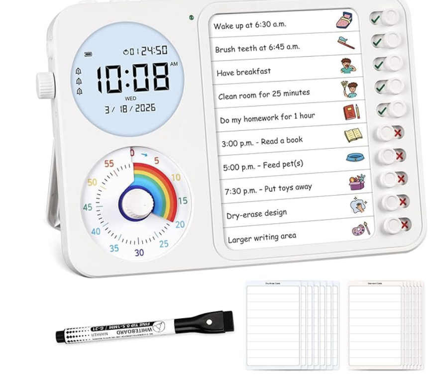 3-in-1 Visual Timer & ADHD Tool for Kids – ADHD Task Timer