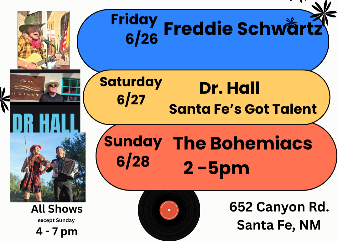 LIVE MUSIC   6/25 - 6/28