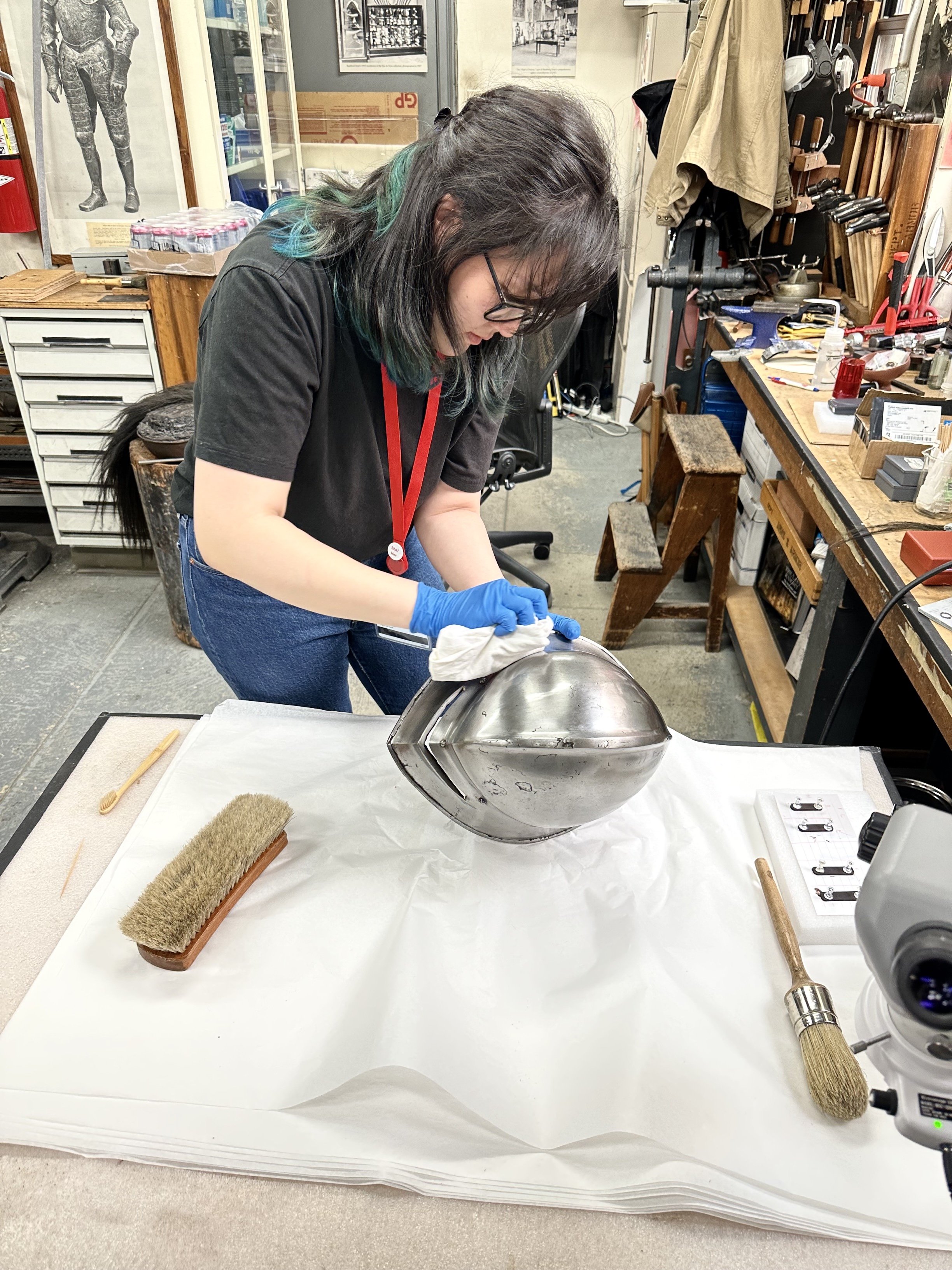 Final polishing with a cloth. (Photo: Sean Belair)