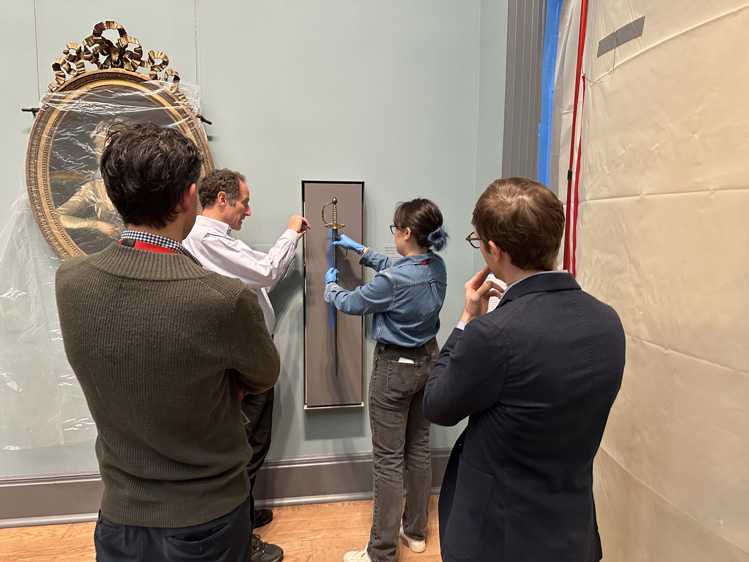 Measuring out the desired depth for the mount. (Photo: Sean Belair)