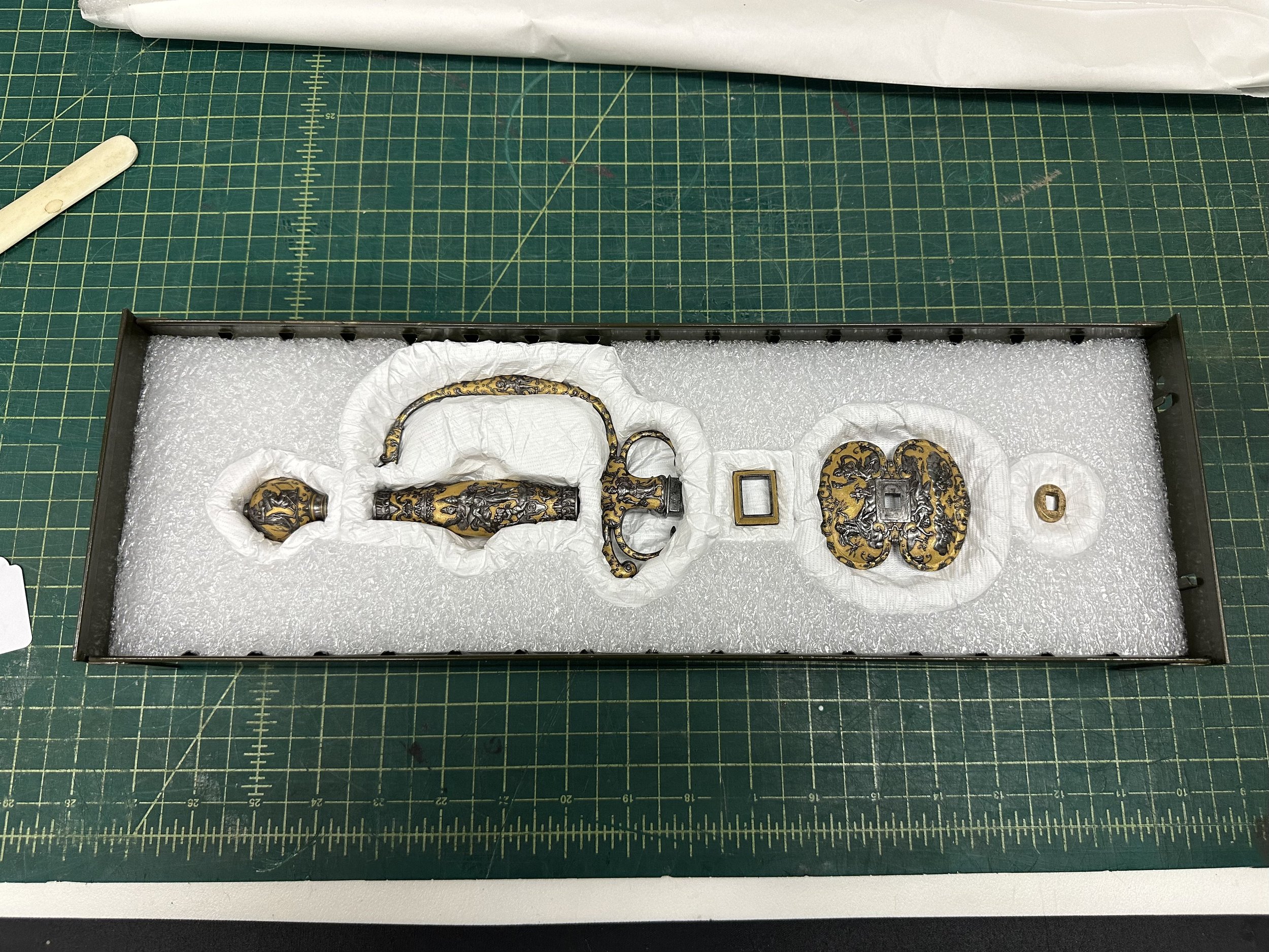 Components fitted into their respective cavities. (Photo: Jennifer Kim)