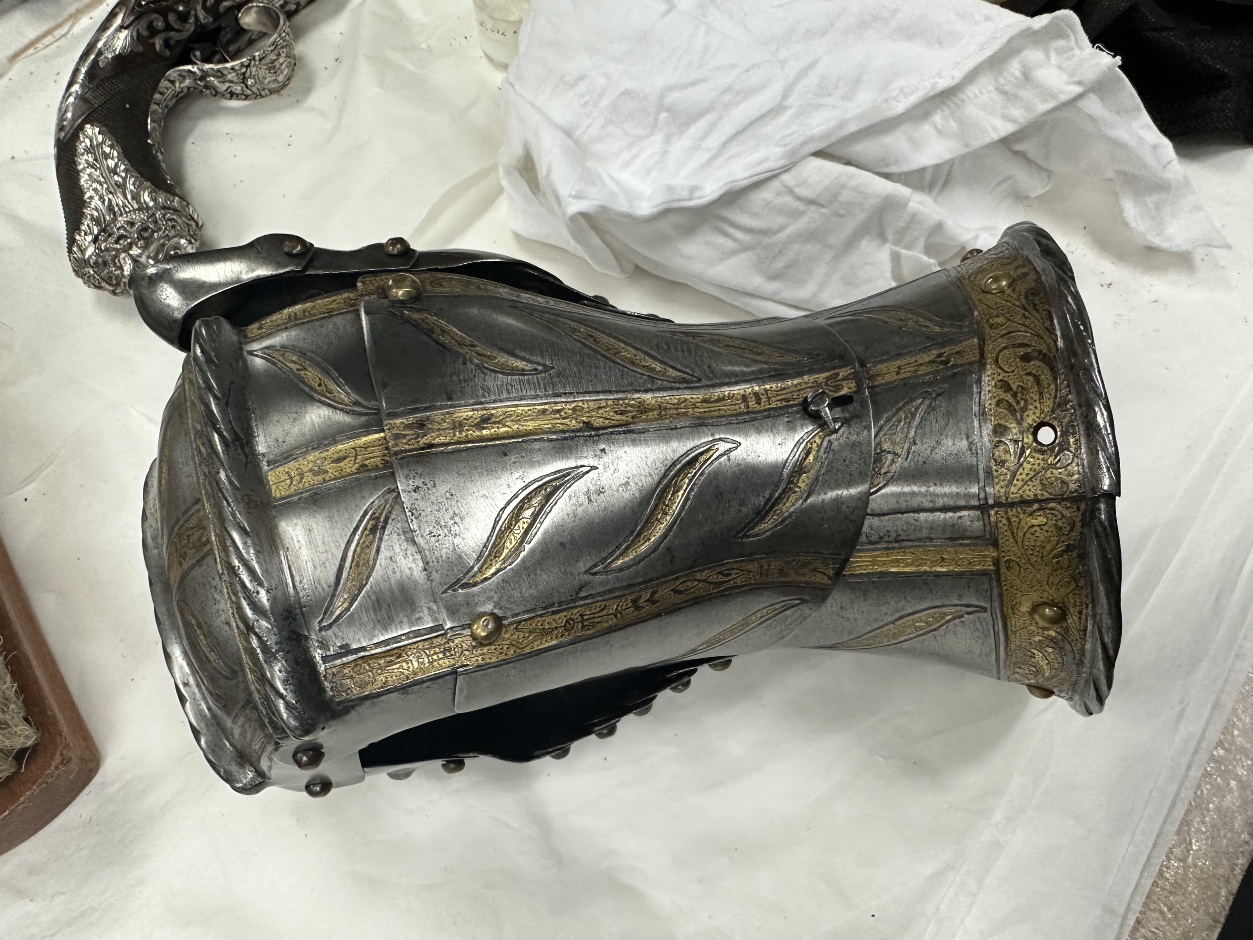 The gauntlet after treatment. (Photo: Jennifer Kim)