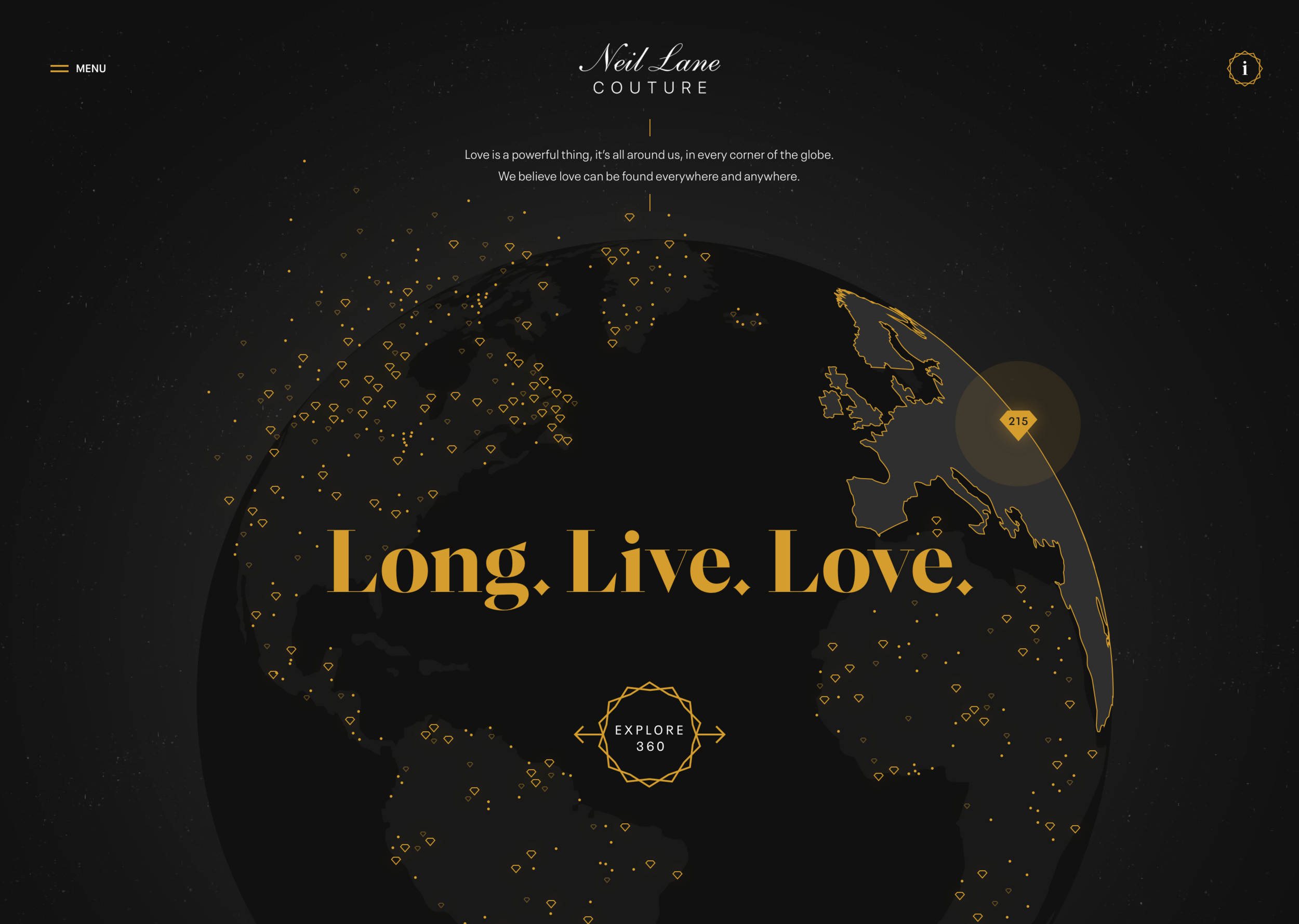 Concept: Neil Lane Experience Campaign (Desktop)