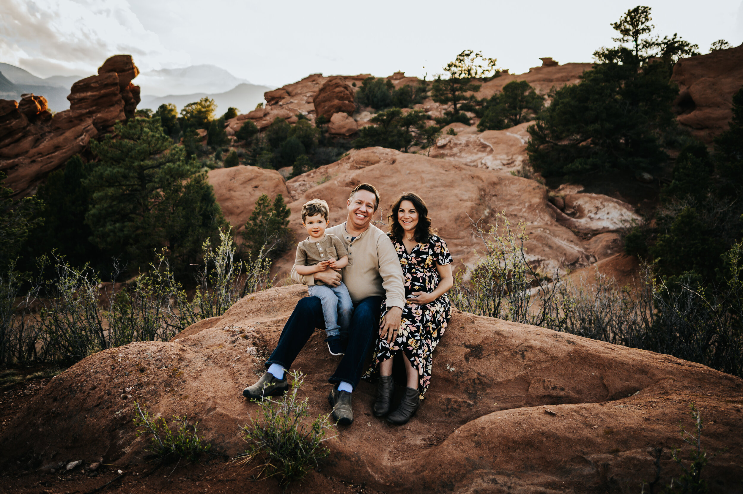 Andrea Grimm Maternity Family Session Colorado Springs Sunset Garden of the Gods Wild Prairie Photography-6-2020.jpg