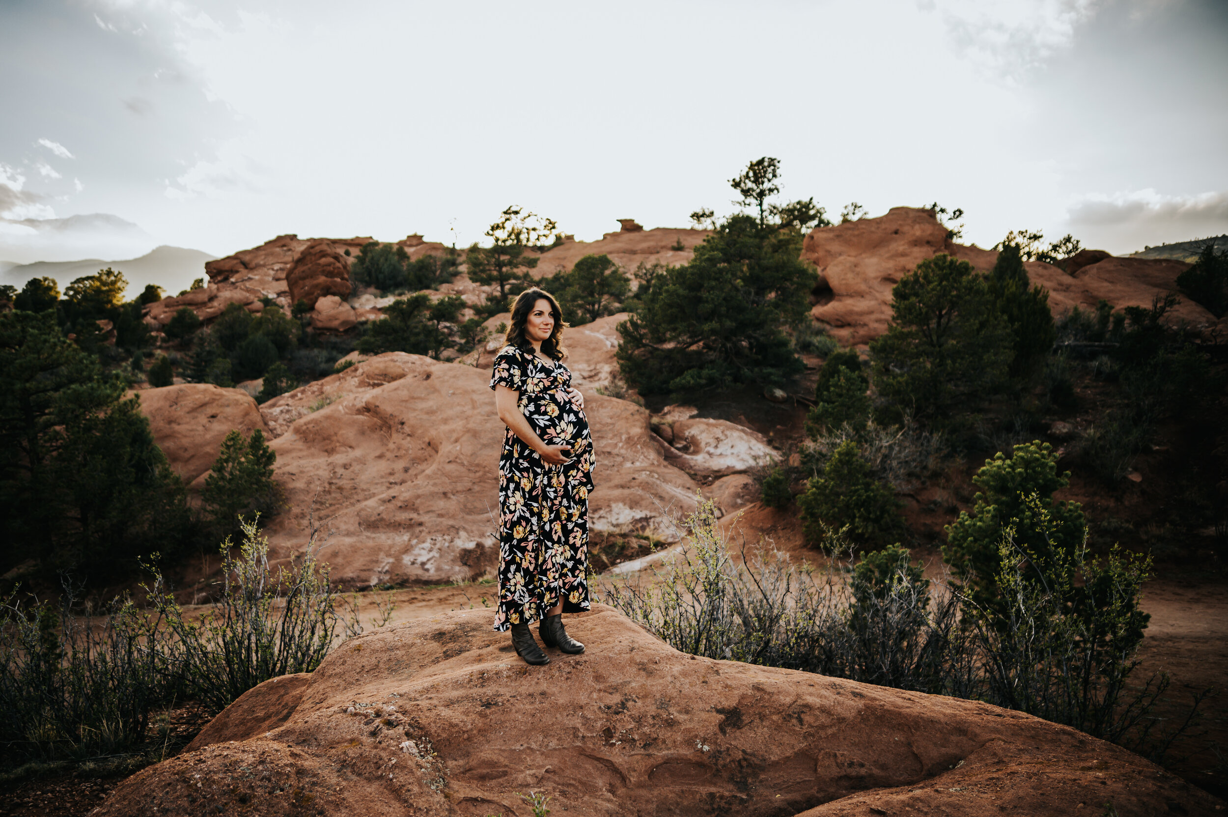 Andrea Grimm Maternity Family Session Colorado Springs Sunset Garden of the Gods Wild Prairie Photography-7-2020.jpg