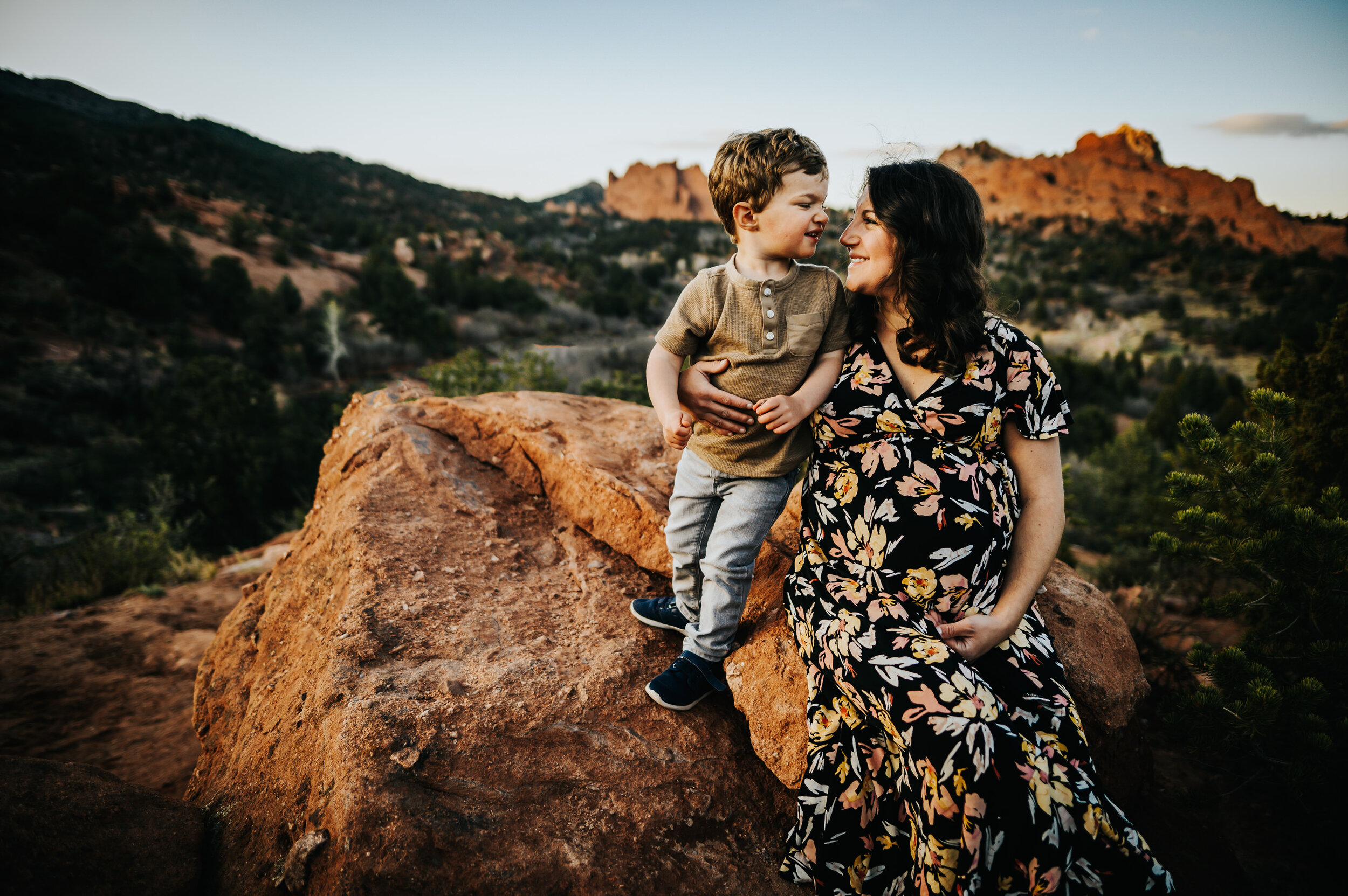 Andrea Grimm Maternity Family Session Colorado Springs Sunset Garden of the Gods Wild Prairie Photography-13-2020.jpg