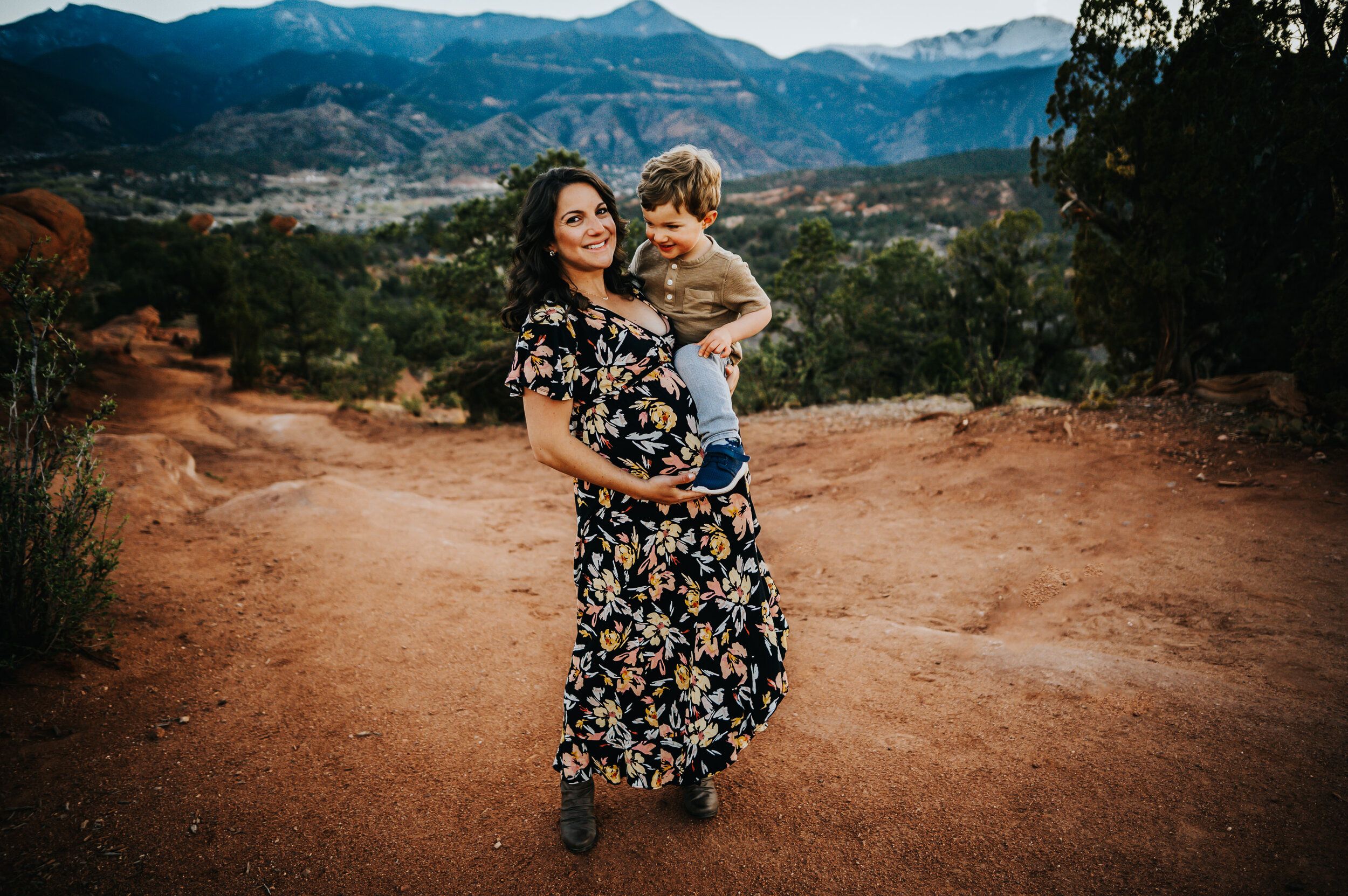 Andrea Grimm Maternity Family Session Colorado Springs Sunset Garden of the Gods Wild Prairie Photography-24-2020.jpg