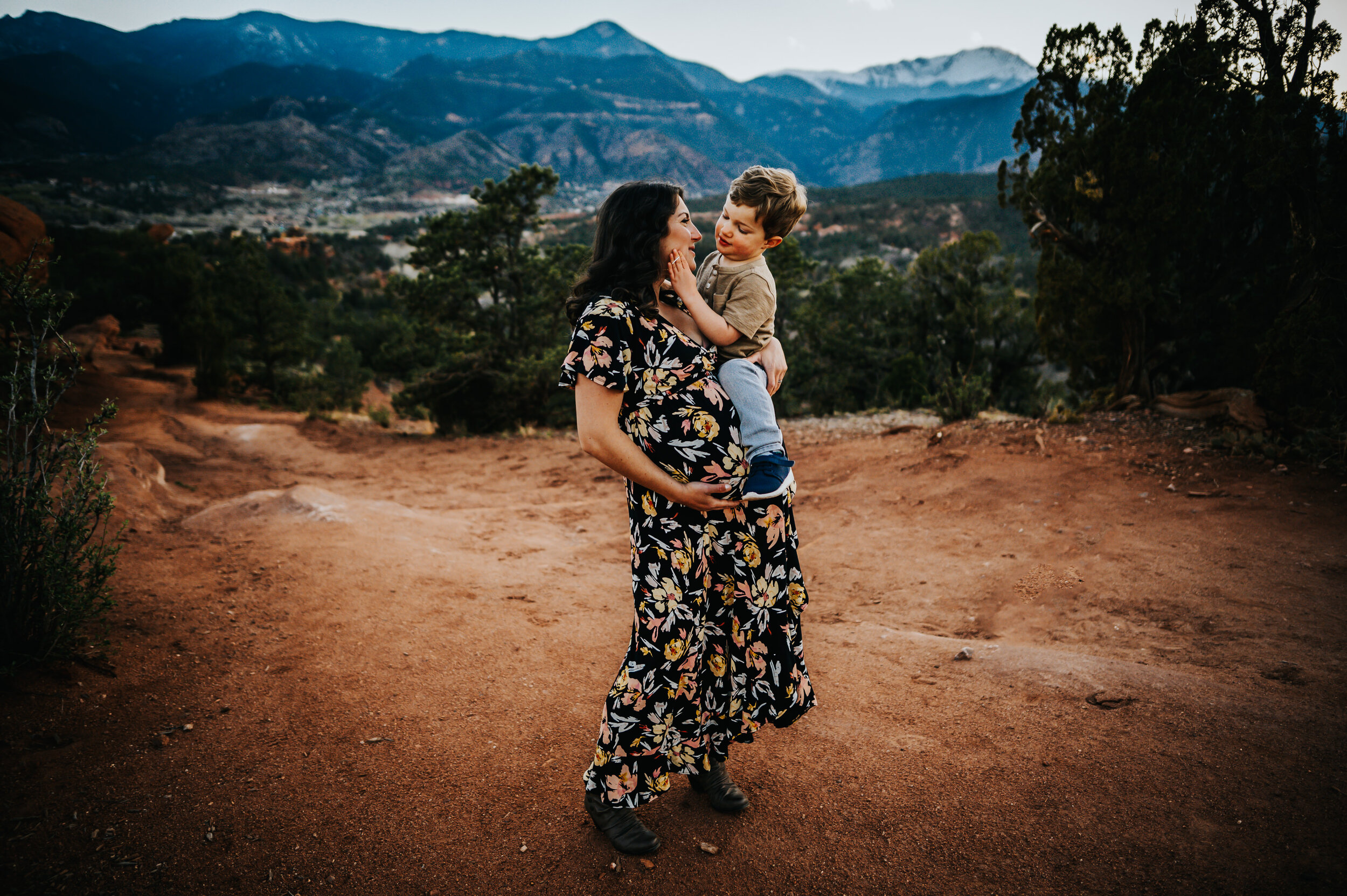 Andrea Grimm Maternity Family Session Colorado Springs Sunset Garden of the Gods Wild Prairie Photography-26-2020.jpg