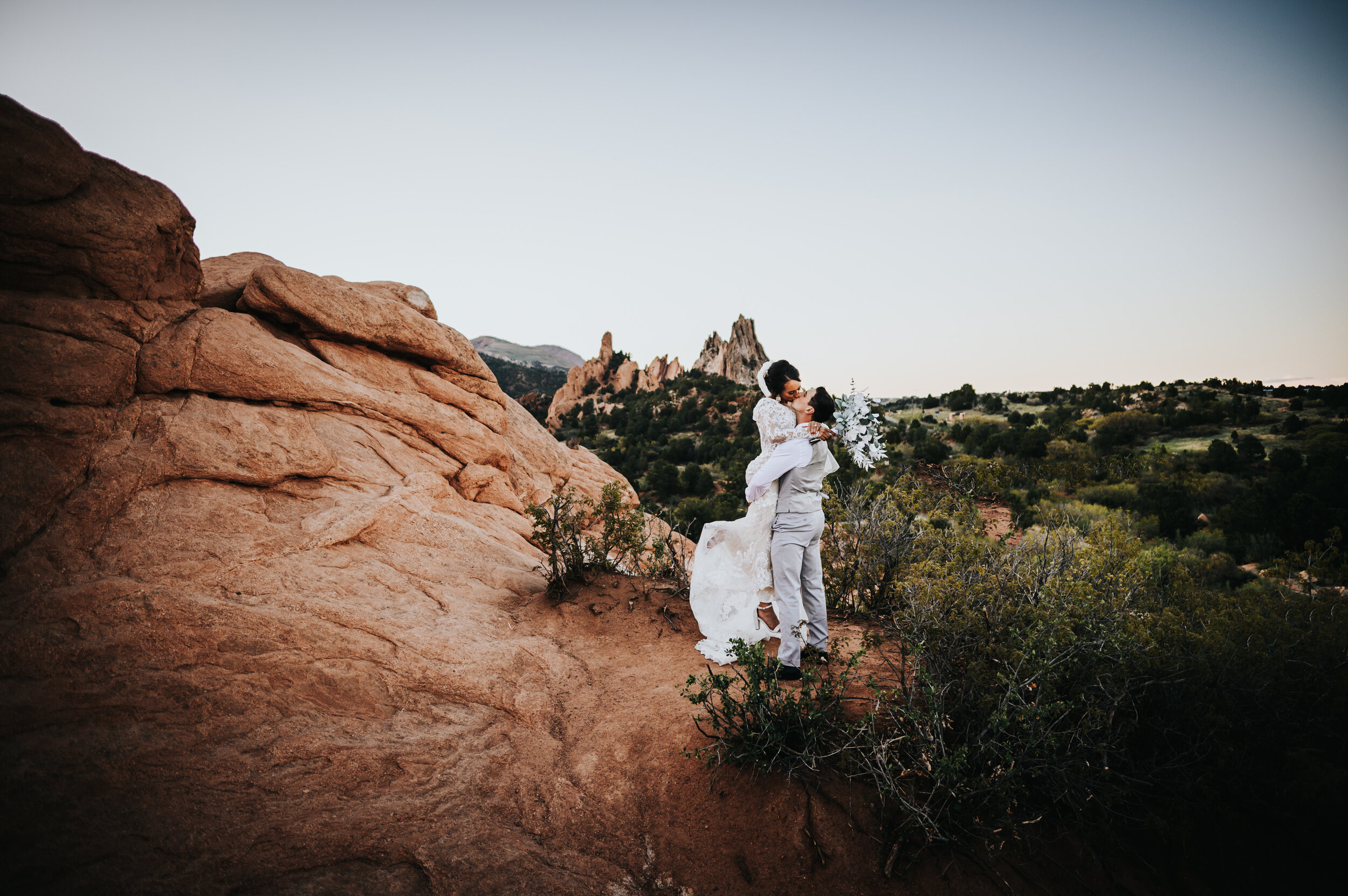 Kenzie and Kody Elopement Colorado Springs Sunset The Pinery at the Hill Garden of the Gods Wild Prairie Photography-41-2020.jpg
