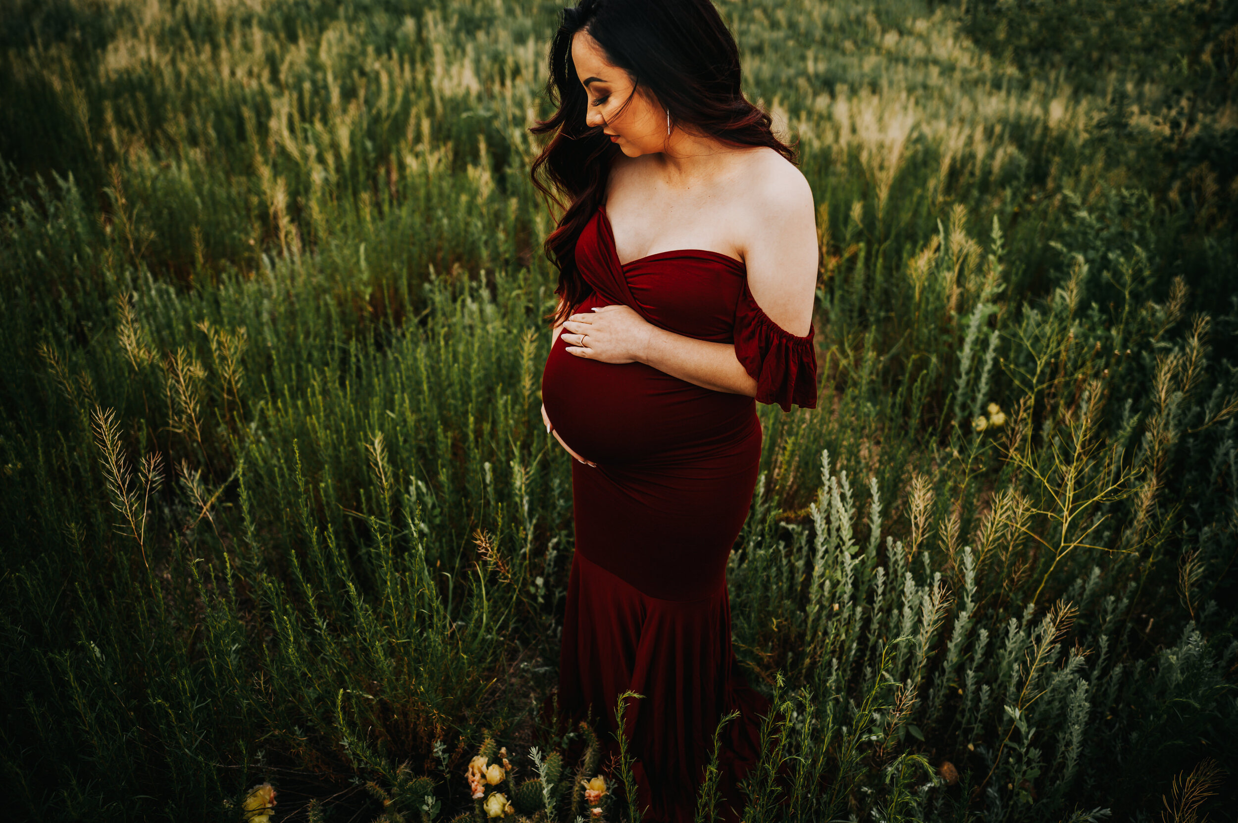 Katie Ausdal Maternity Session Colorado Springs Sunset Palmer Park Wild Prairie Photography-4-2020.jpg
