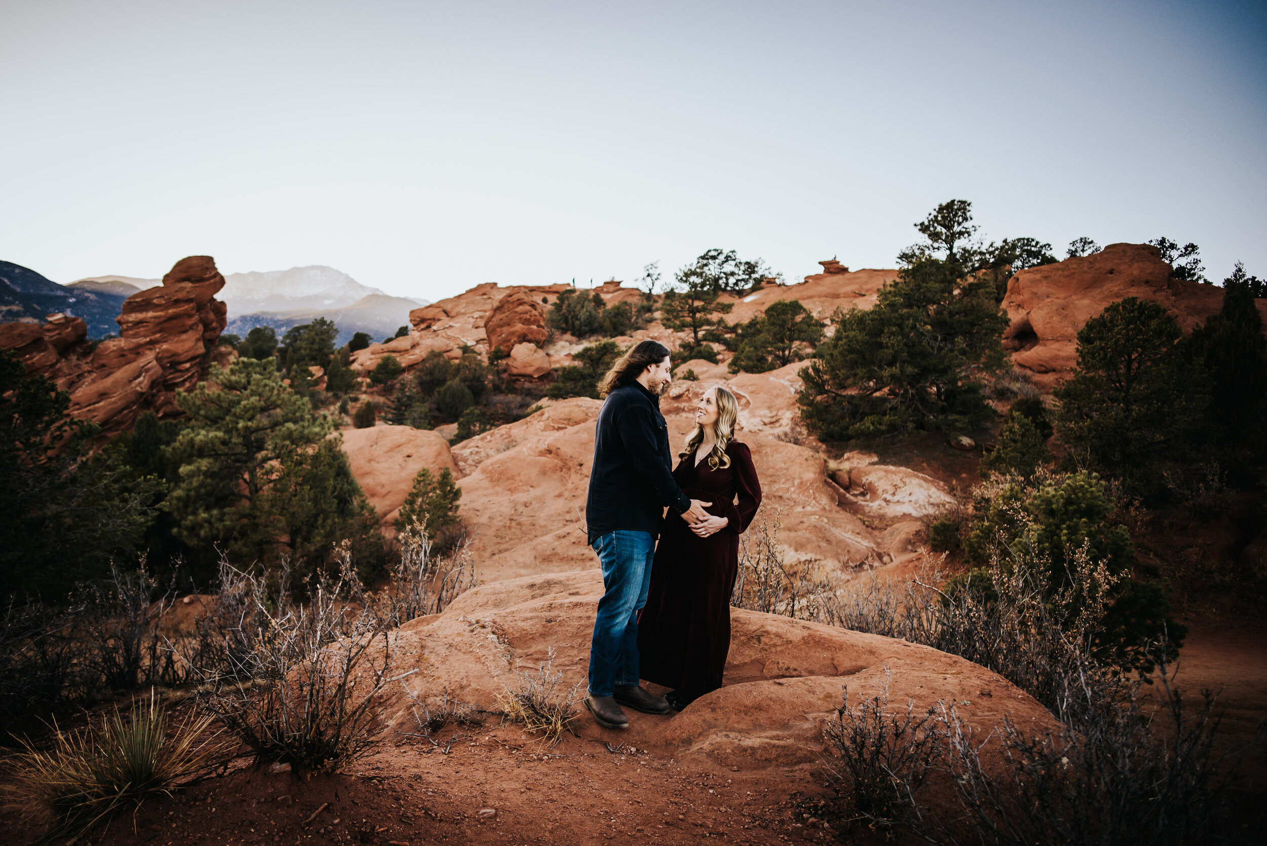 Laura Maternity Session Colorado Springs Sunset Garden of the Gods Husband Wife Wild Prairie Photography-1-2021.jpg